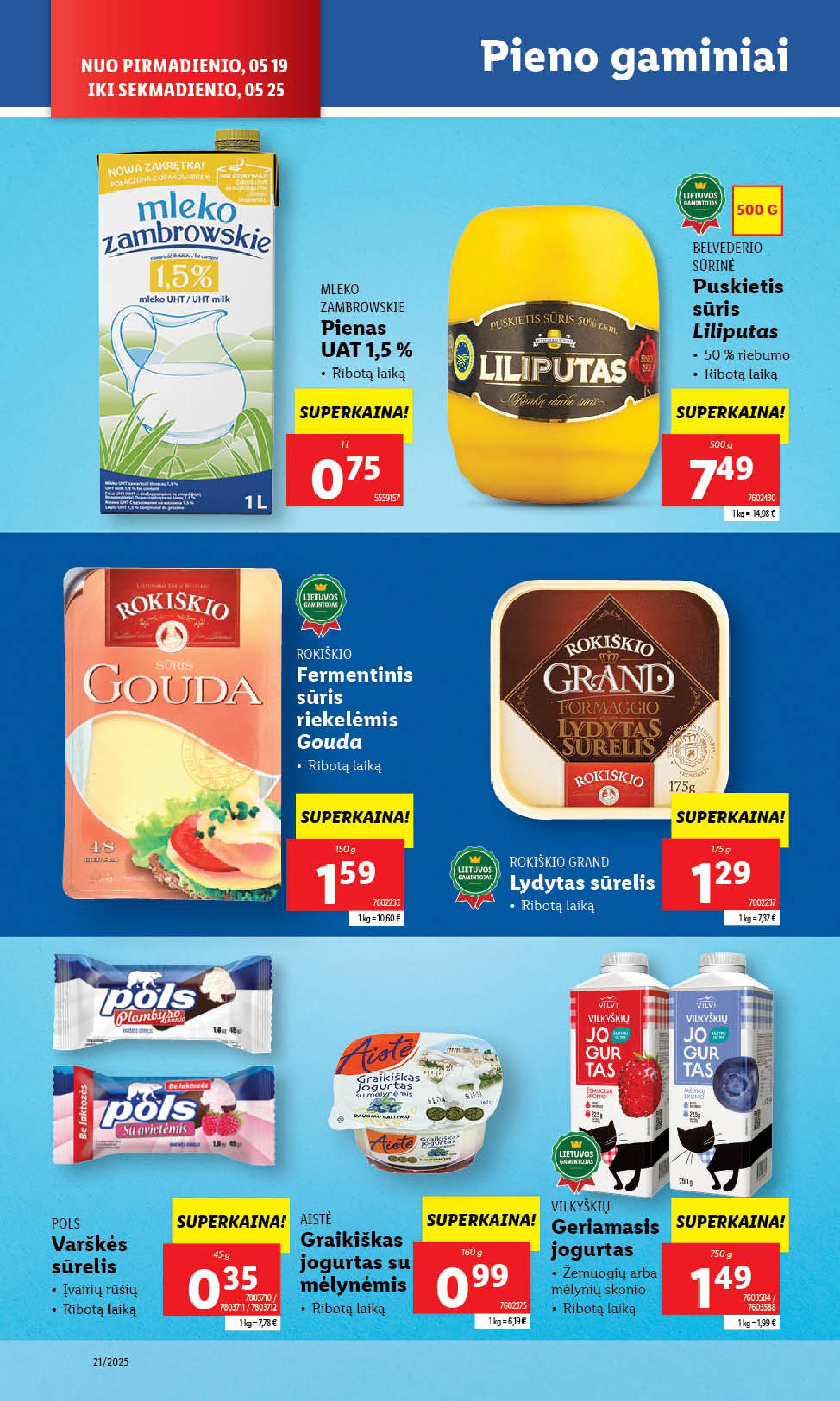 Naujausias LIDL kaininis katalogas 2025.05.19 - 2025.05.25