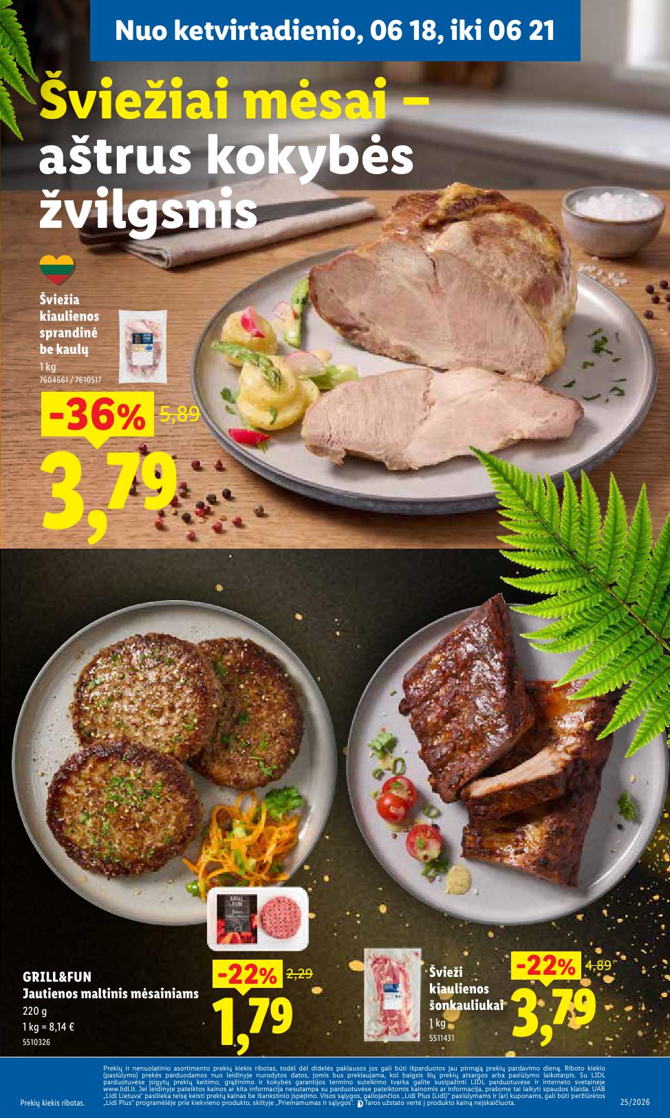 Naujausias LIDL kaininis katalogas 2026.06.15 - 2026.06.21