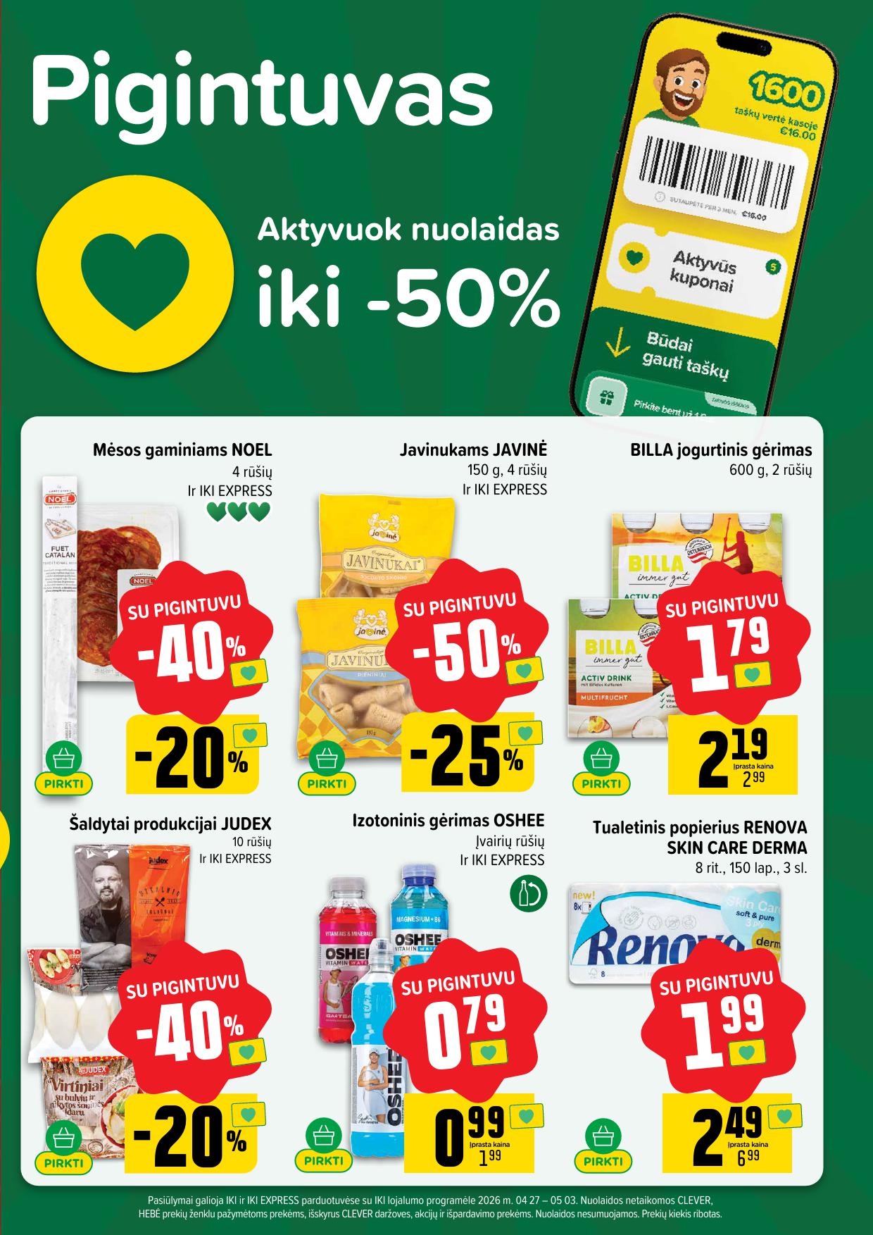Naujausias IKI kaininis katalogas 2026.04.27 - 2026.05.03