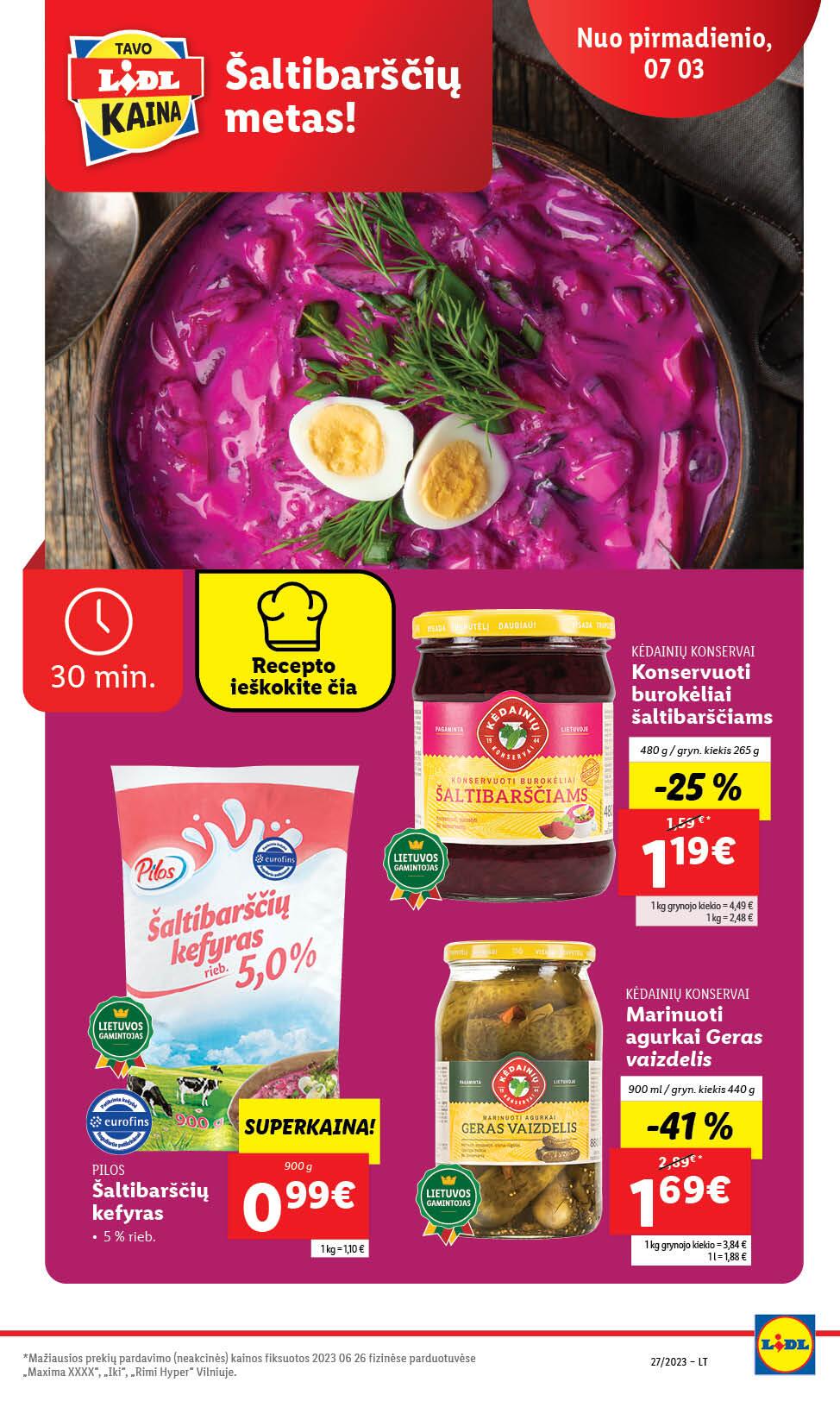Naujausias LIDL kaininis katalogas 2023.07.03 - 2023.07.09