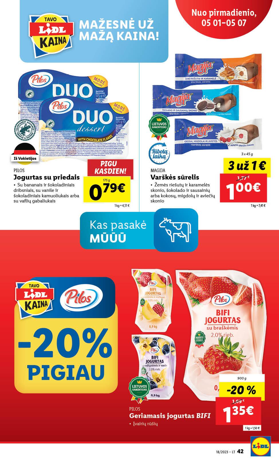 Naujausias LIDL kaininis katalogas 2023.05.01 - 2023.05.07