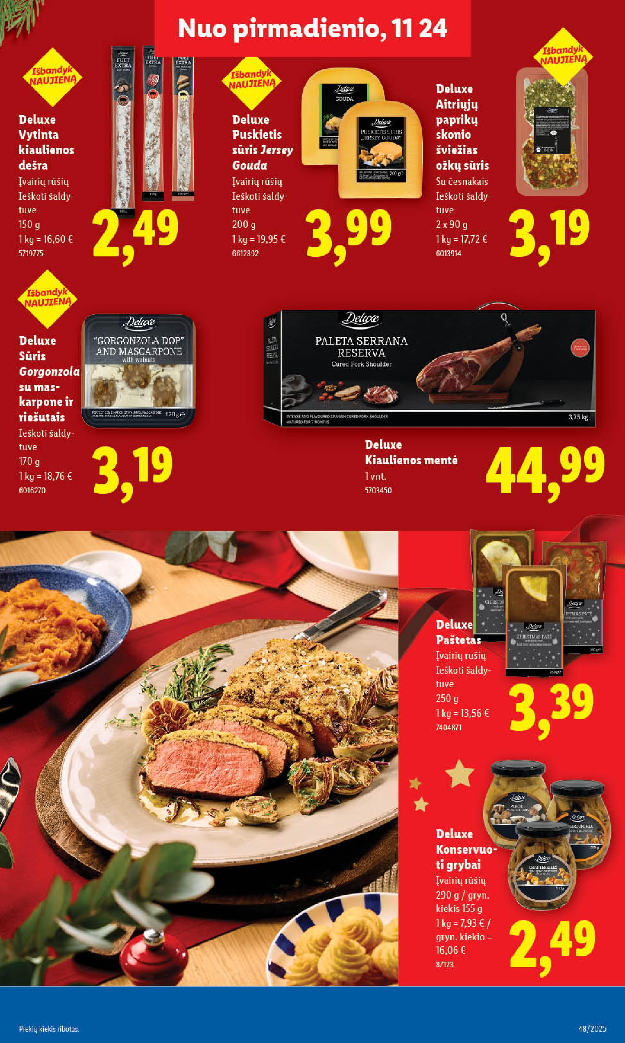 Naujausias LIDL kaininis katalogas 2025.11.24 - 2025.11.30