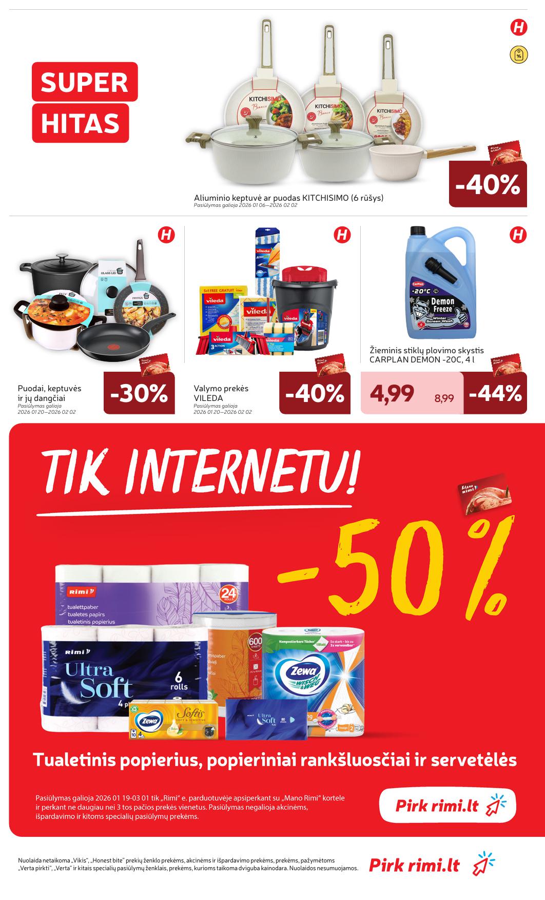 Naujausias RIMI kaininis katalogas 2026.01.27 - 2026.02.02