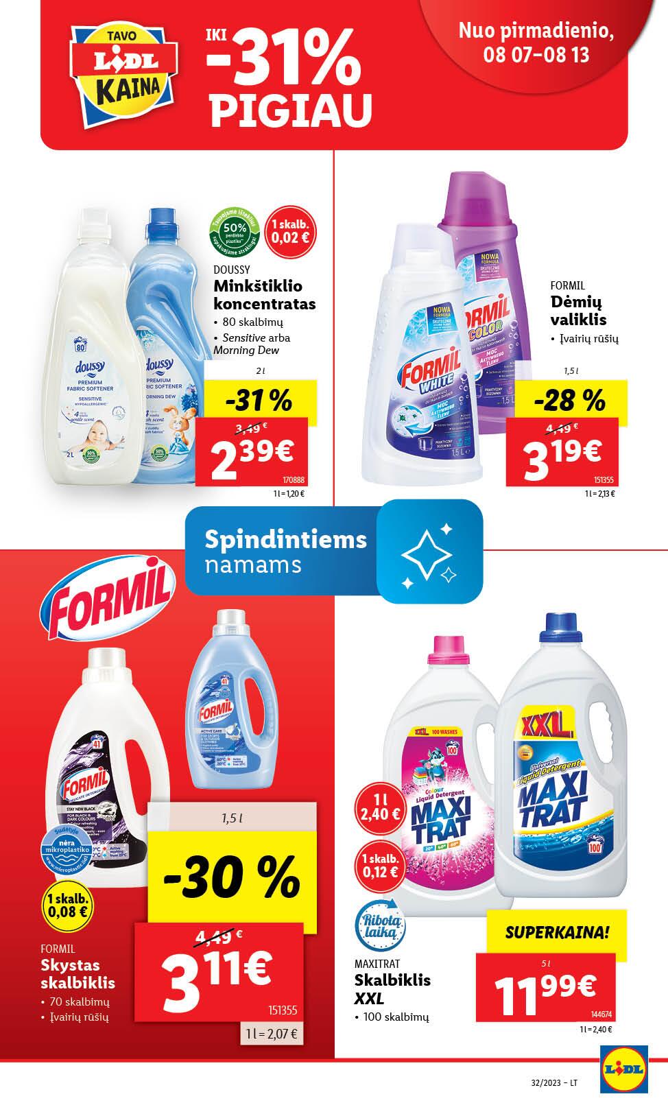 Naujausias LIDL kaininis katalogas 2023.08.07 - 2023.08.13