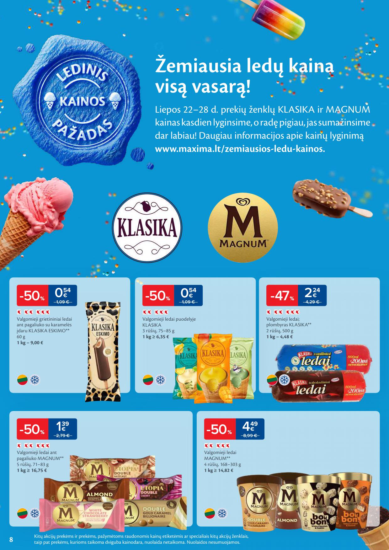 Naujausias MAXIMA kaininis katalogas 2025.07.22 - 2025.07.28