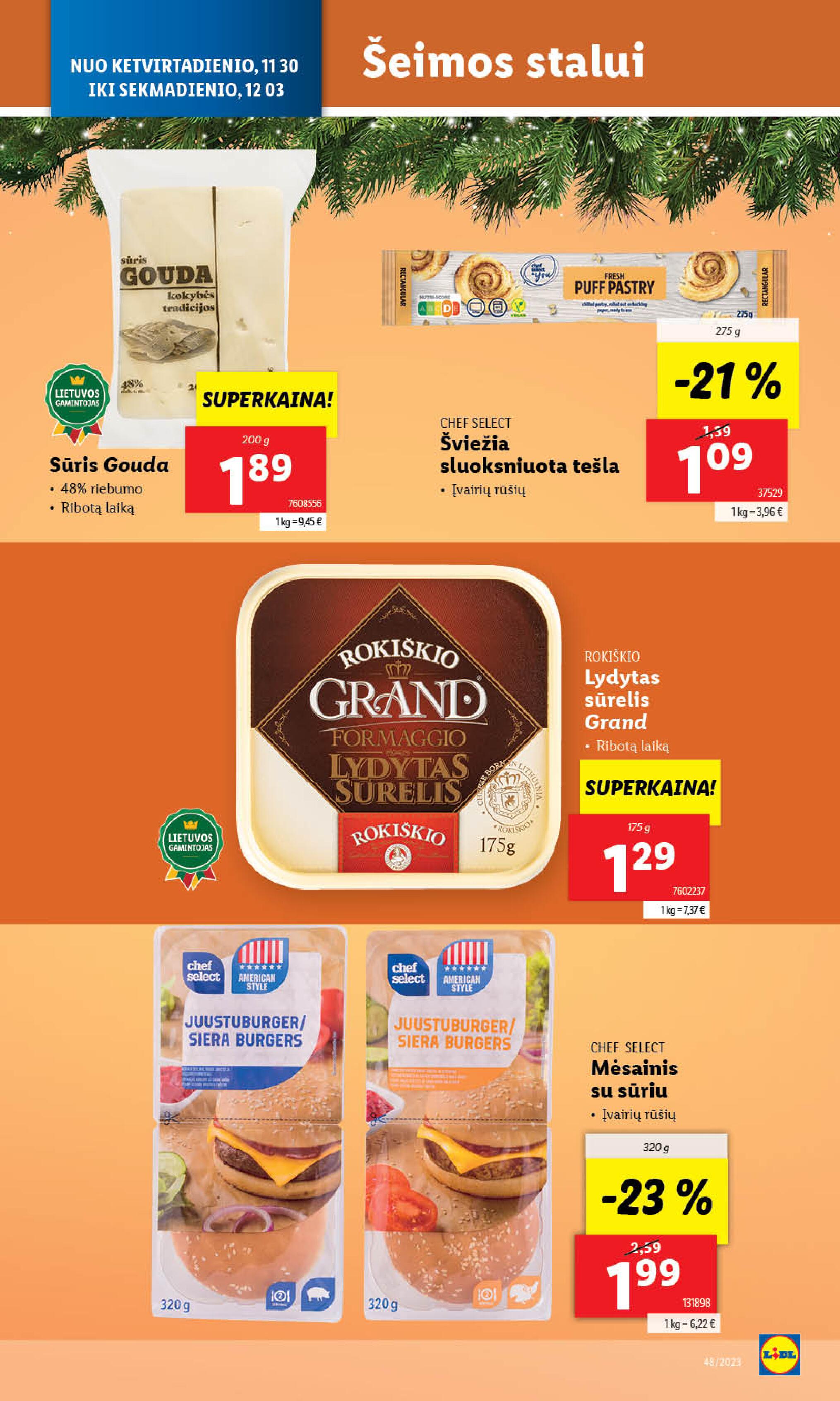 Naujausias LIDL kaininis katalogas 2023.11.27 - 2023.12.03