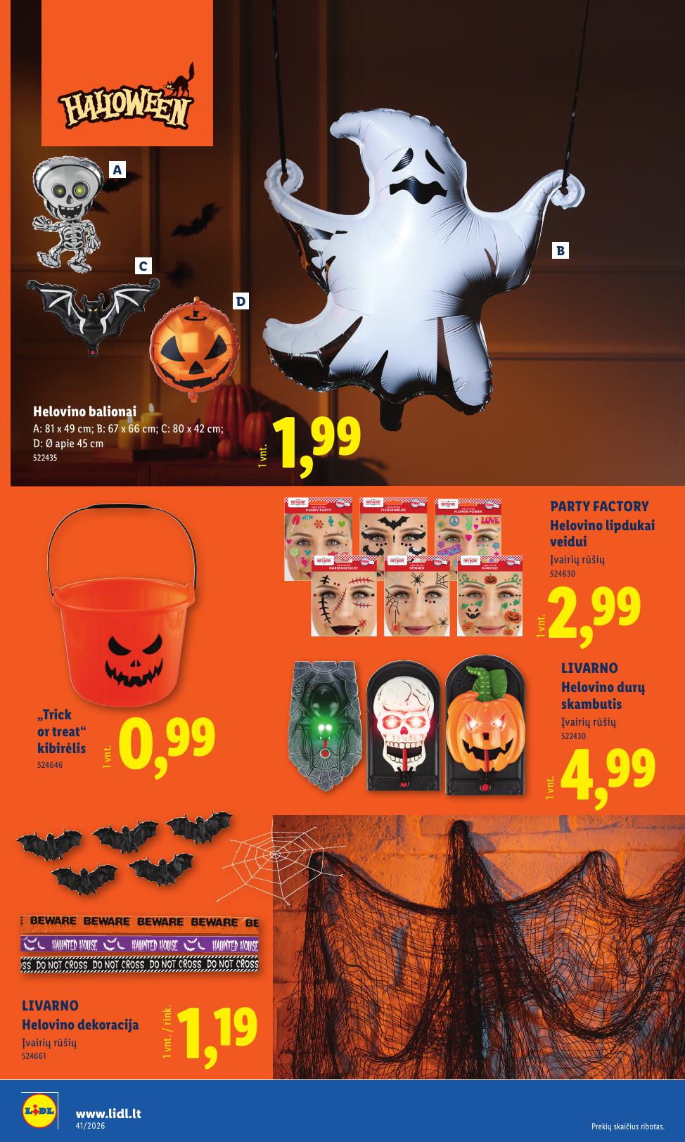 LIDL ne maisto prekių leidinys 2026.10.05 - 2026.10.11