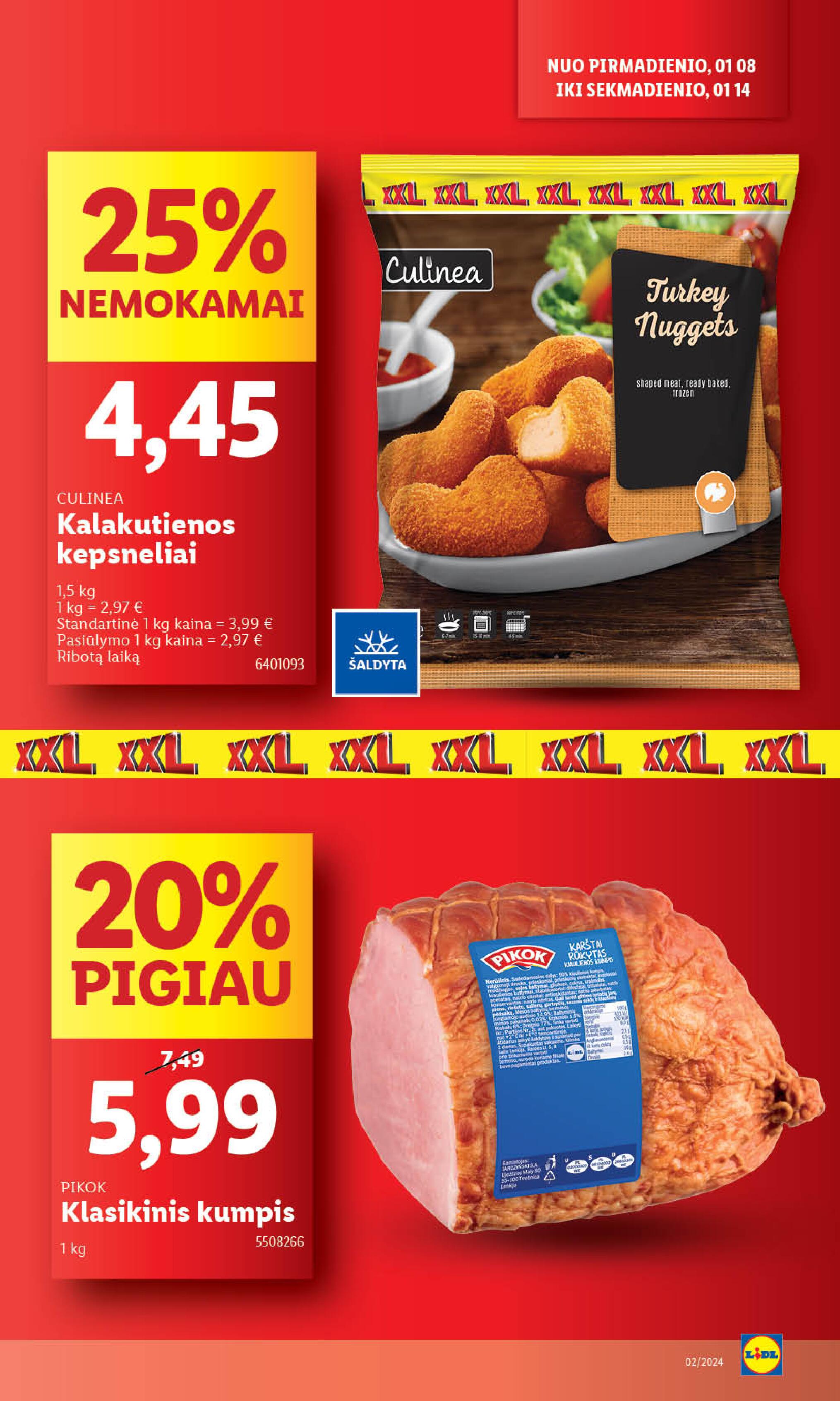 Naujausias LIDL kaininis katalogas 2024.01.08 - 2024.01.14