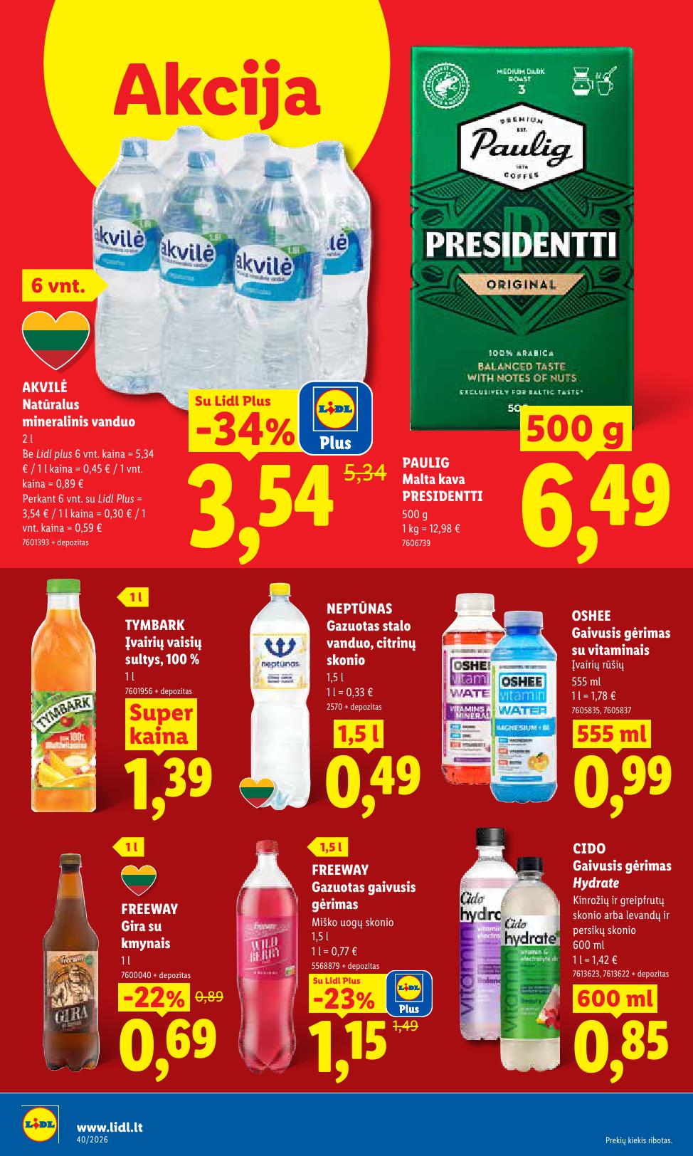 Naujausias LIDL kaininis katalogas 2026.09.28 - 2026.10.04