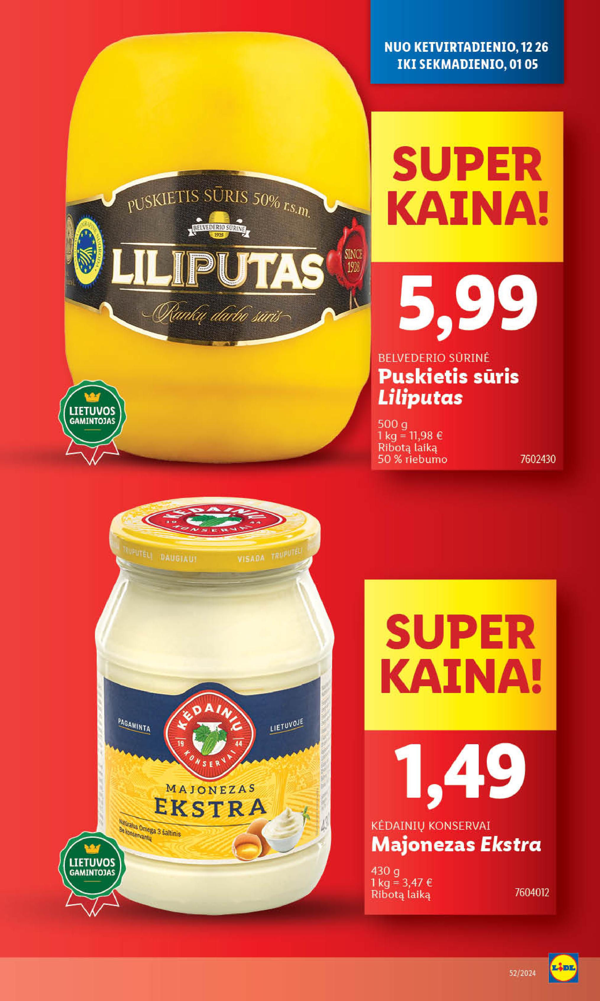 Naujausias LIDL kaininis katalogas 2024.12.26 - 2024.12.31
