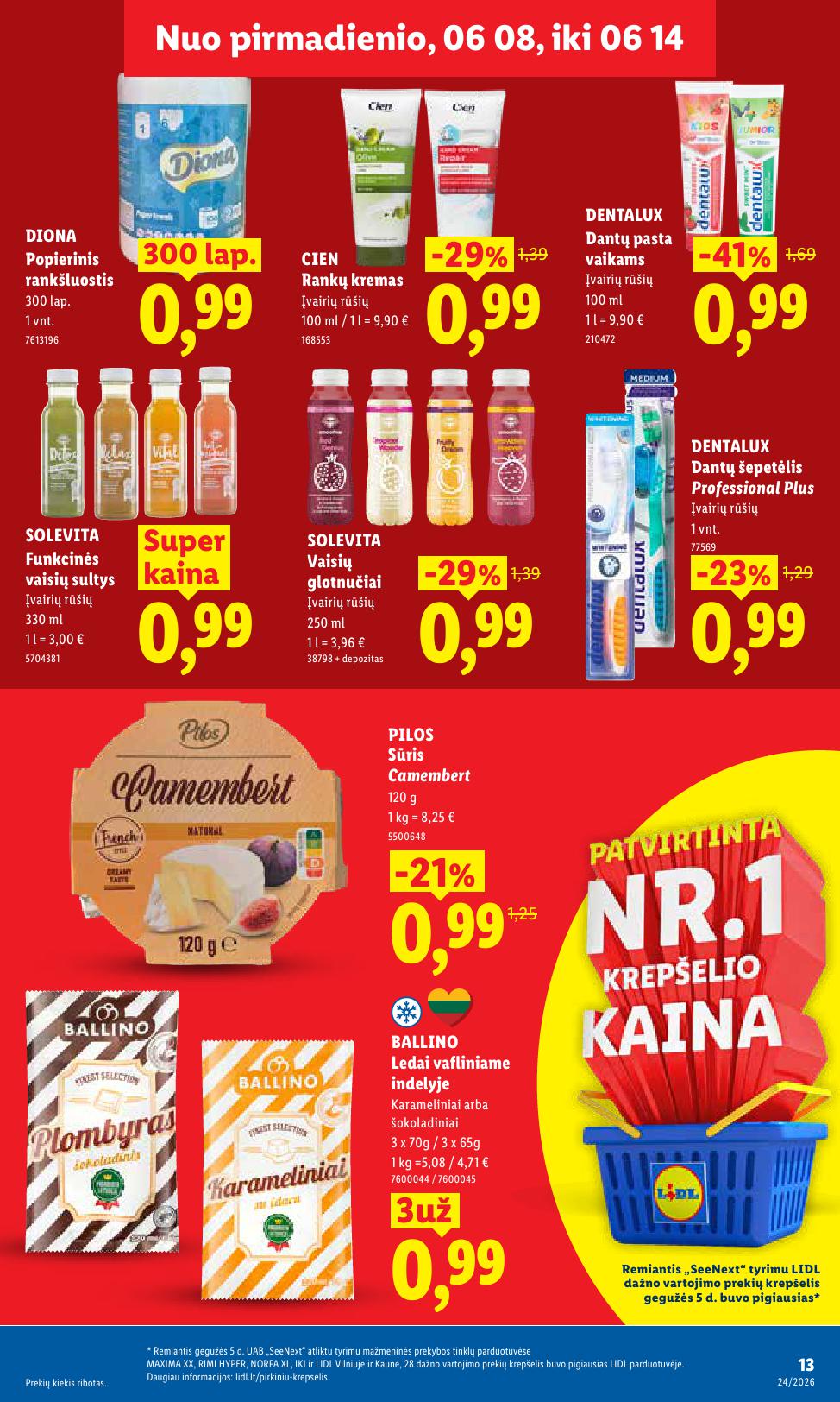 Naujausias LIDL kaininis katalogas 2026.06.08 - 2026.06.14