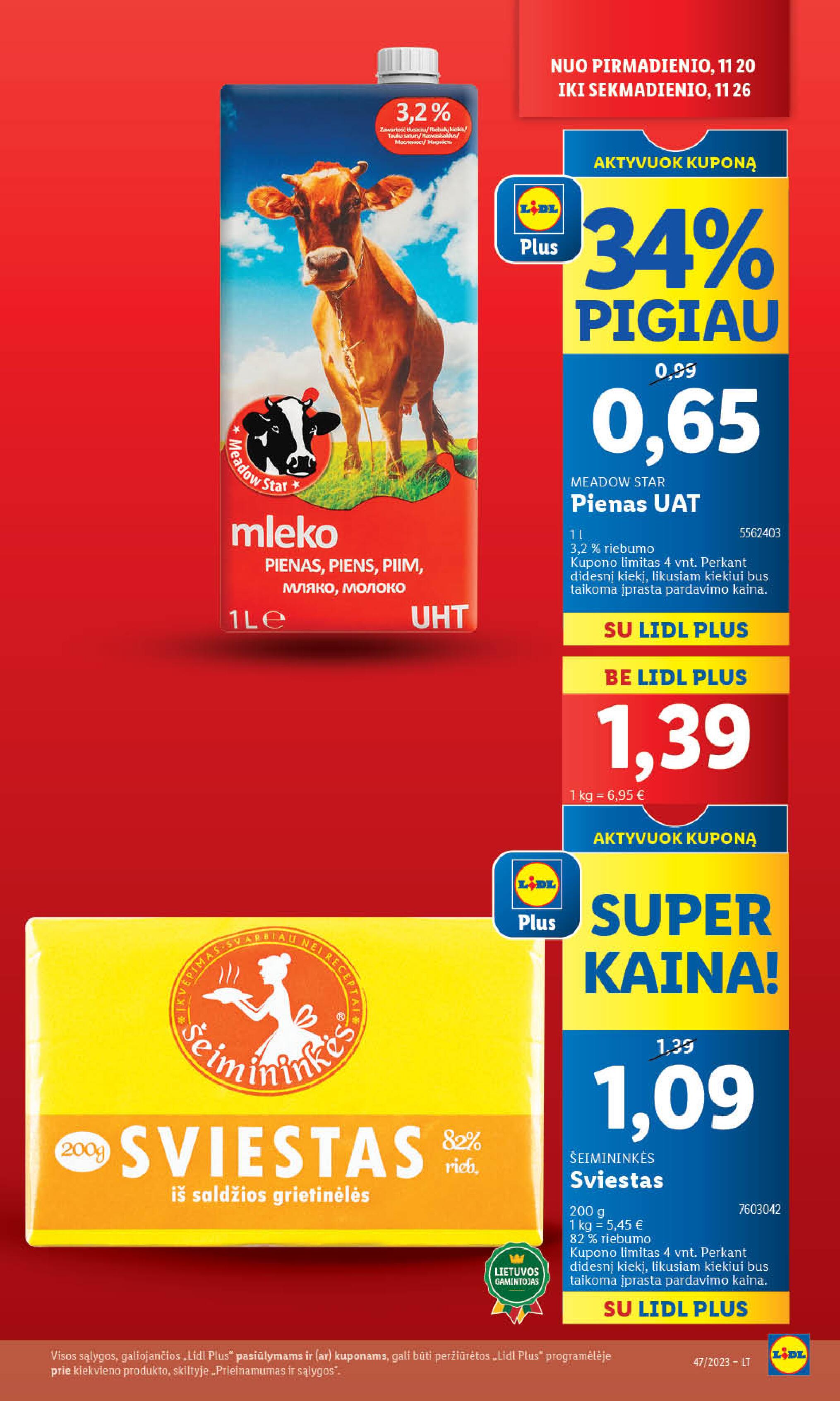 Naujausias LIDL kaininis katalogas 2023.11.20 - 2023.11.26