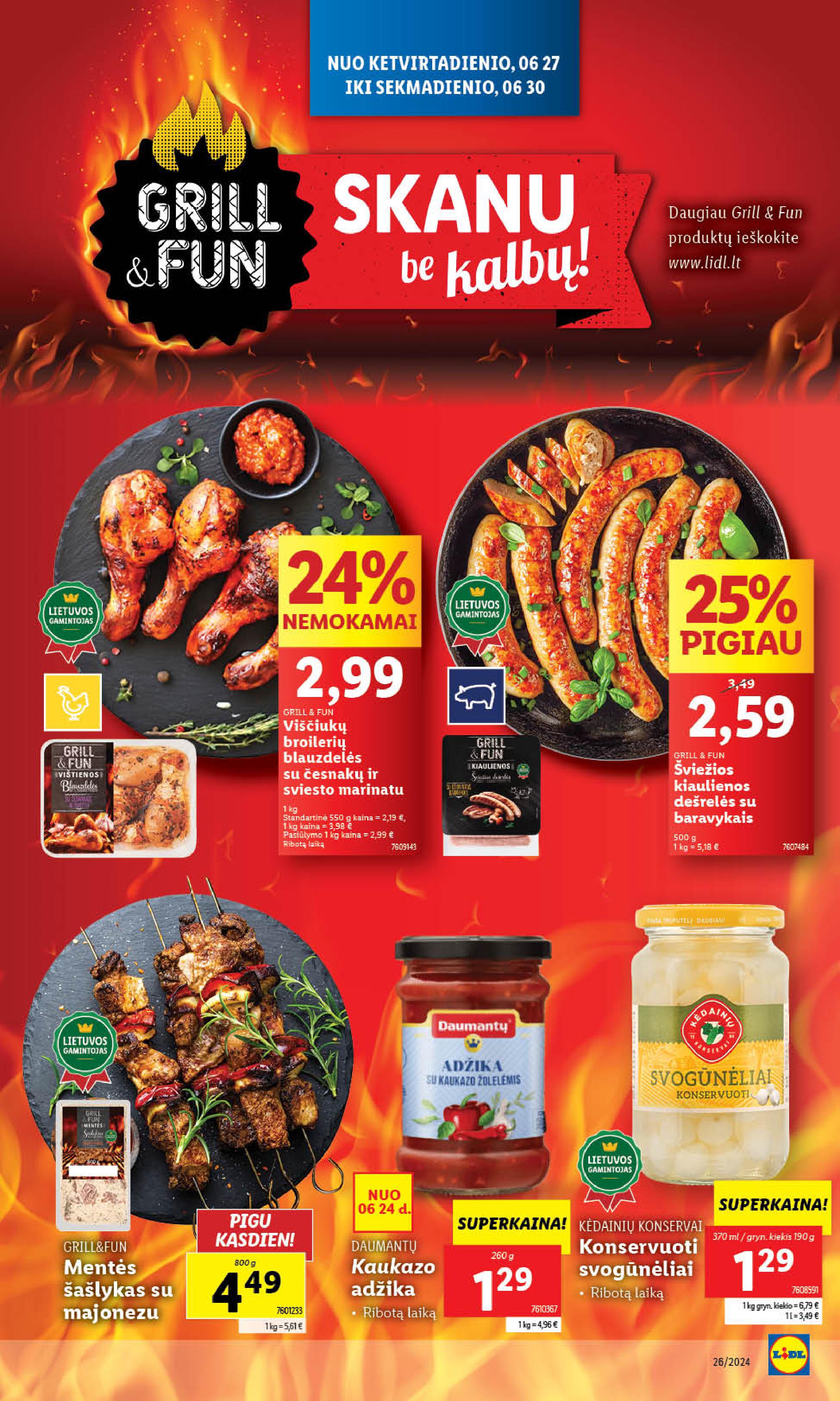 Naujausias LIDL kaininis katalogas 2024.06.24 - 2024.06.30