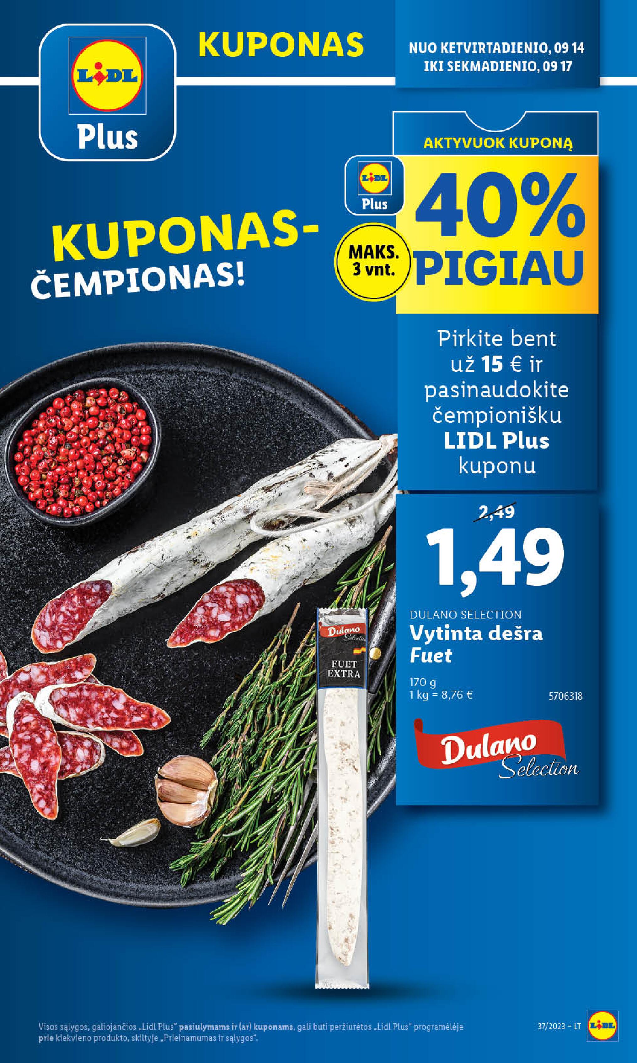 Naujausias LIDL kaininis katalogas 2023.09.11 - 2023.09.17