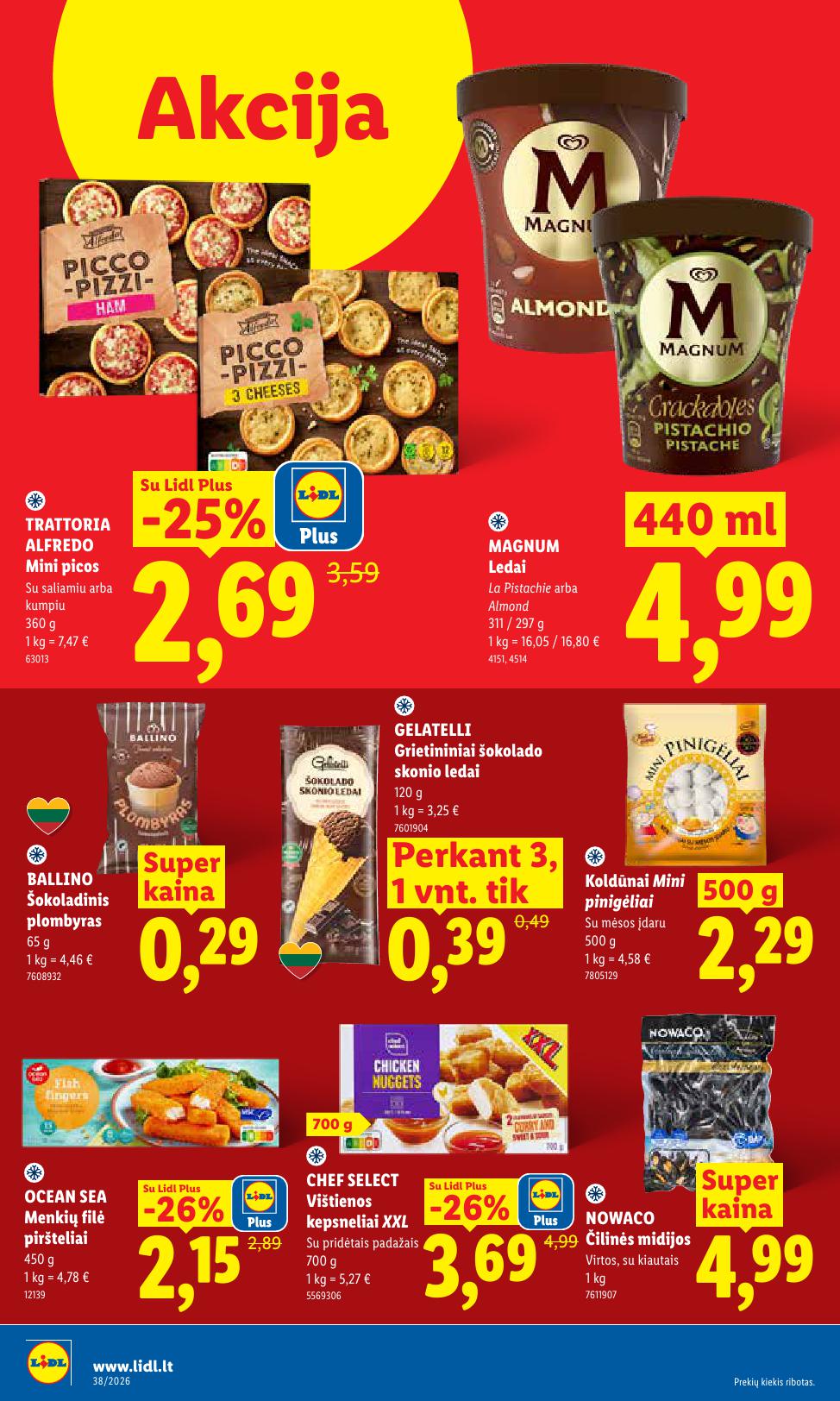 Naujausias LIDL kaininis katalogas 2026.09.14 - 2026.09.20