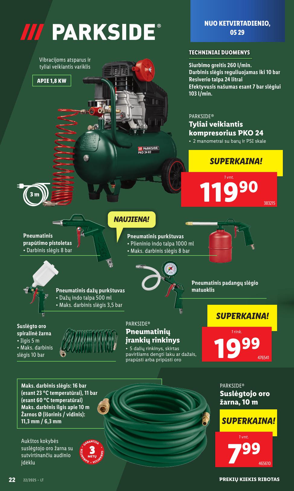 LIDL ne maisto prekių leidinys 2025.05.26 - 2025.06.01
