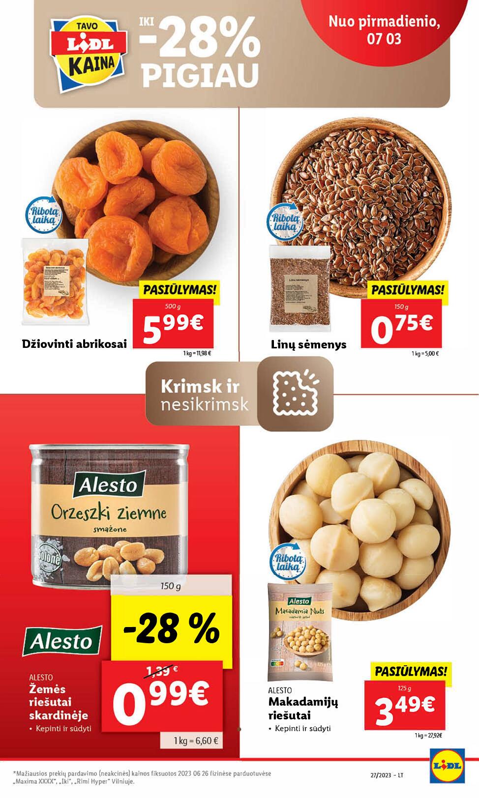 Naujausias LIDL kaininis katalogas 2023.07.03 - 2023.07.09