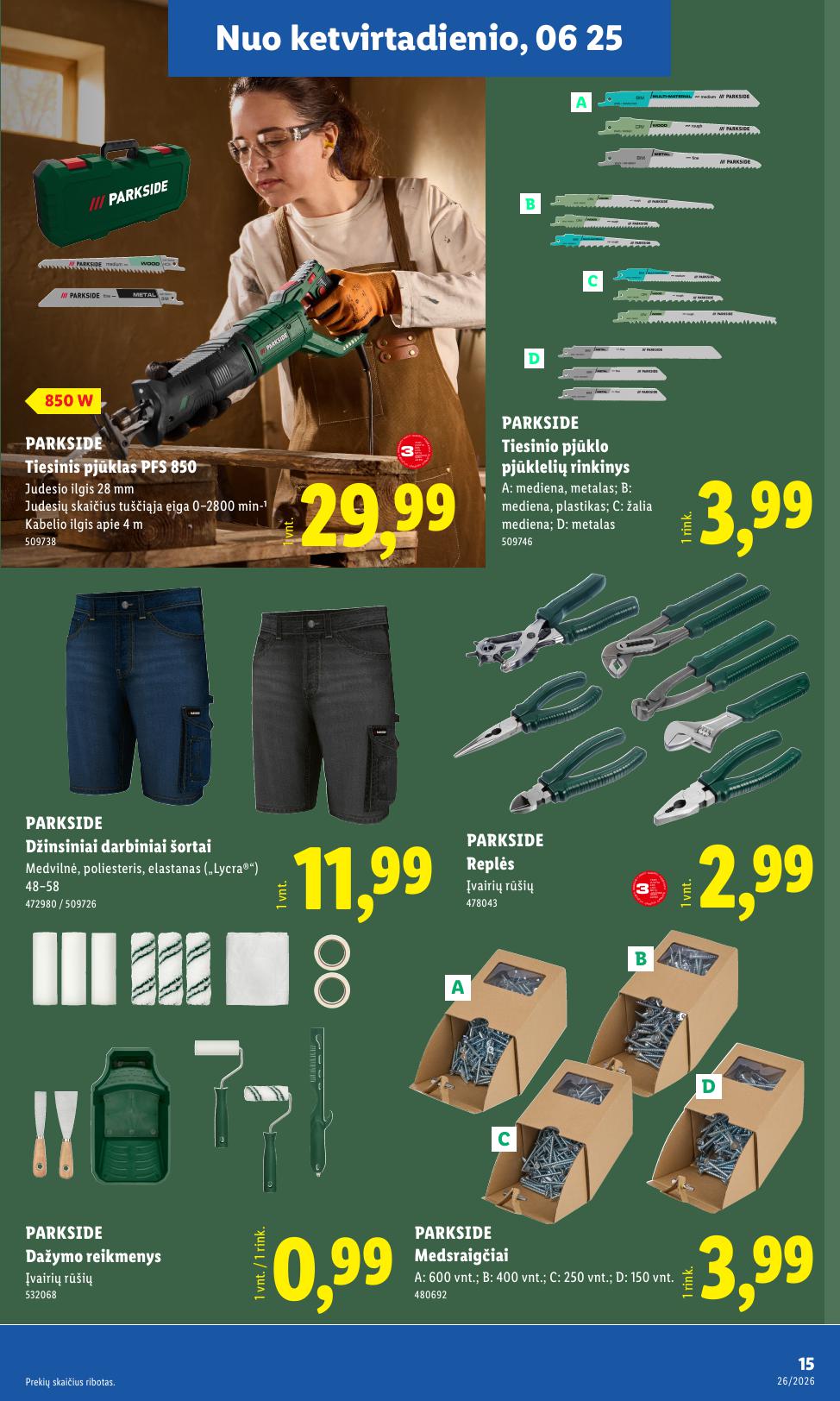 LIDL ne maisto prekių leidinys 2026.06.22 - 2026.06.28