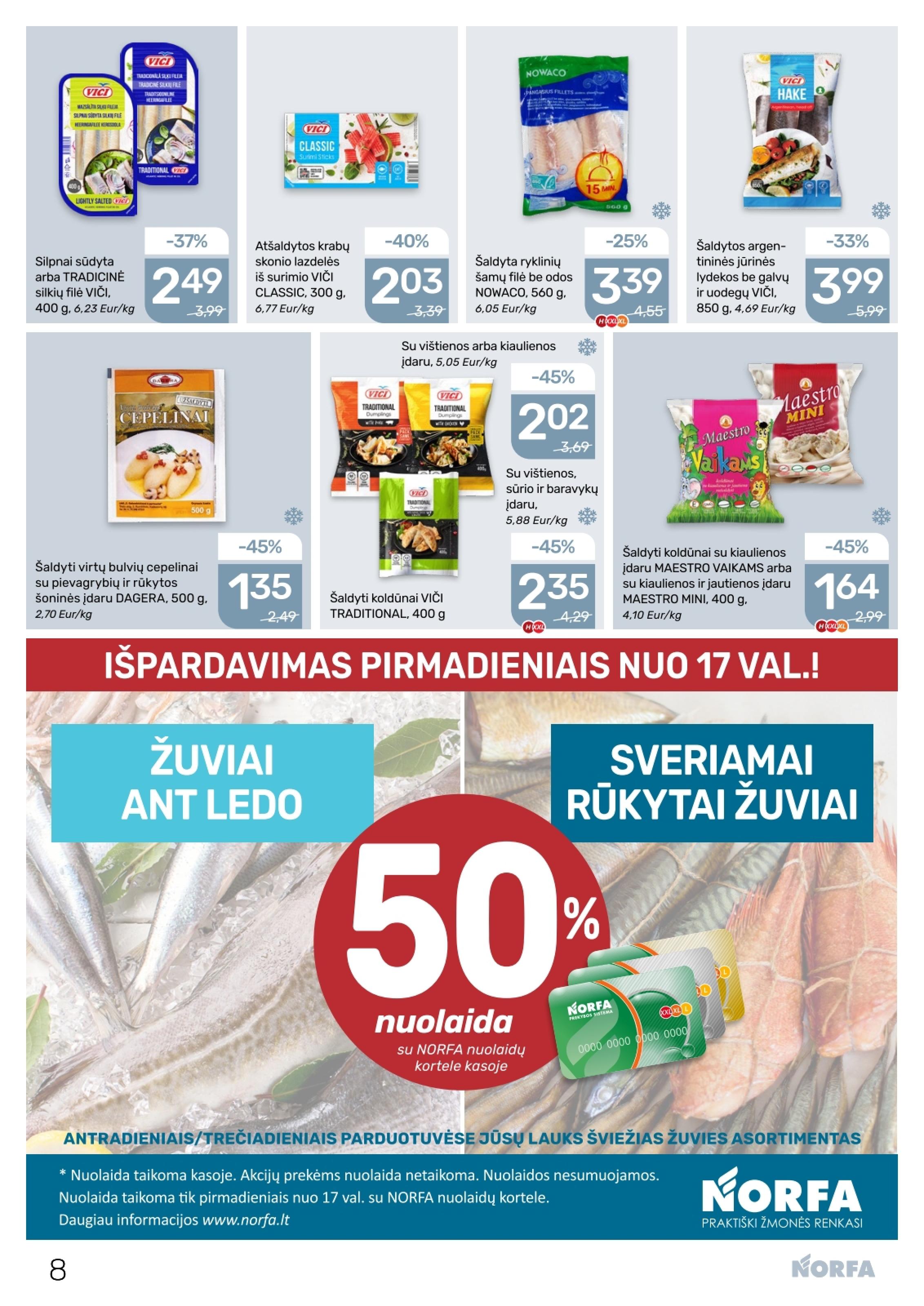 Naujausias NORFA kaininis katalogas 2026.02.19 - 2026.03.04