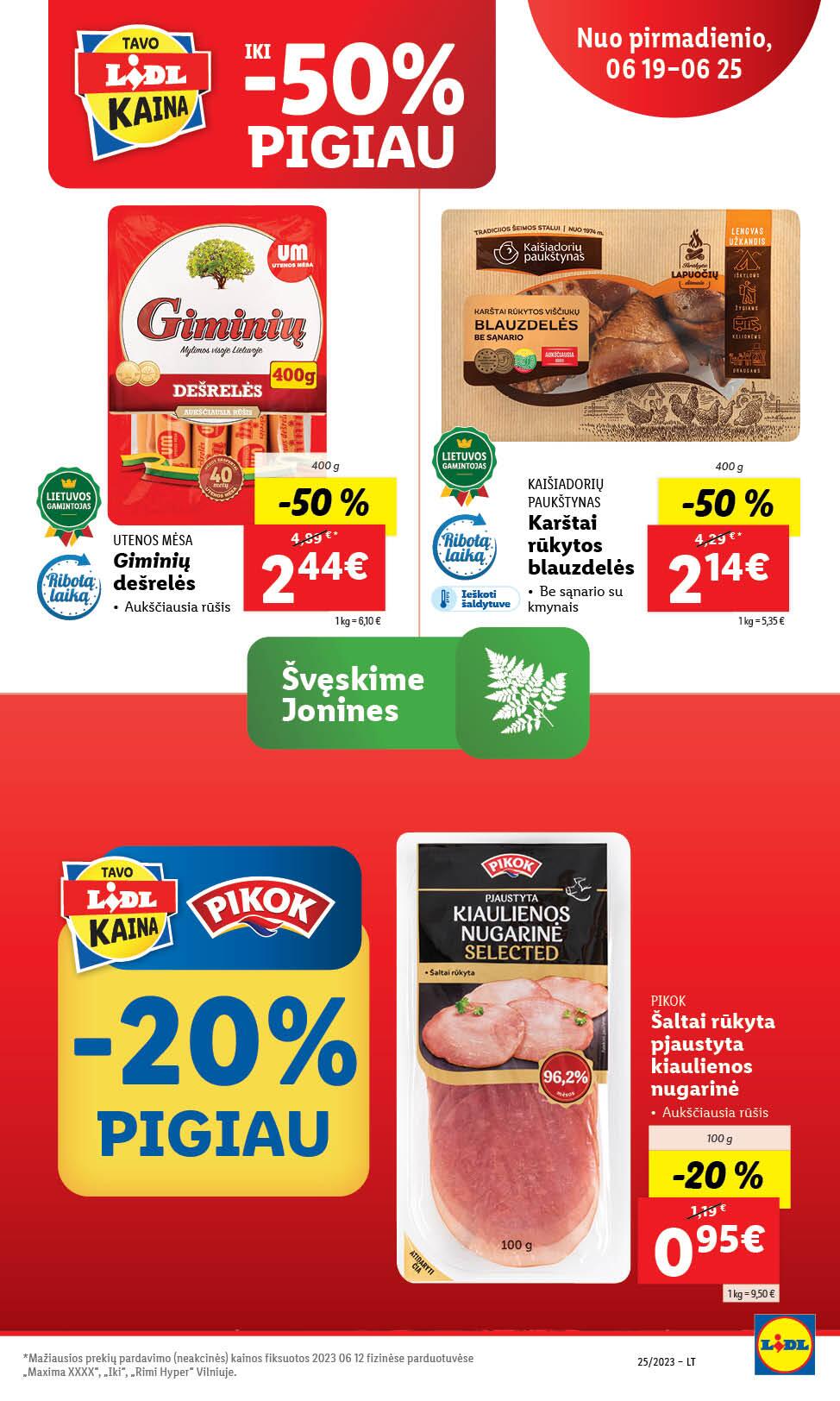 Naujausias LIDL kaininis katalogas 2023.06.19 - 2023.06.25