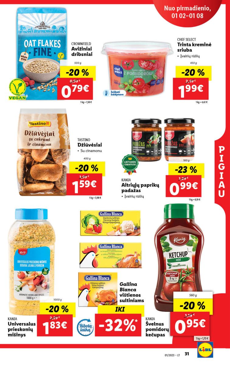 Naujausias LIDL kaininis katalogas 2023.01.02 - 2023.01.08