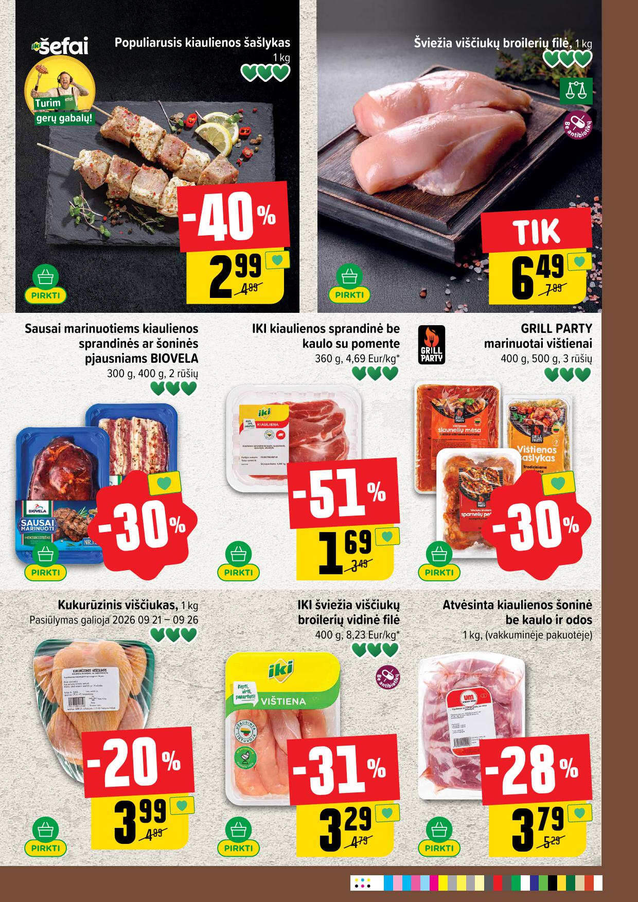 IKI SAVAITĖLĖ akcijų ir nuolaidų leidinys Nr.39 2026.09.21 - 2026.09.27