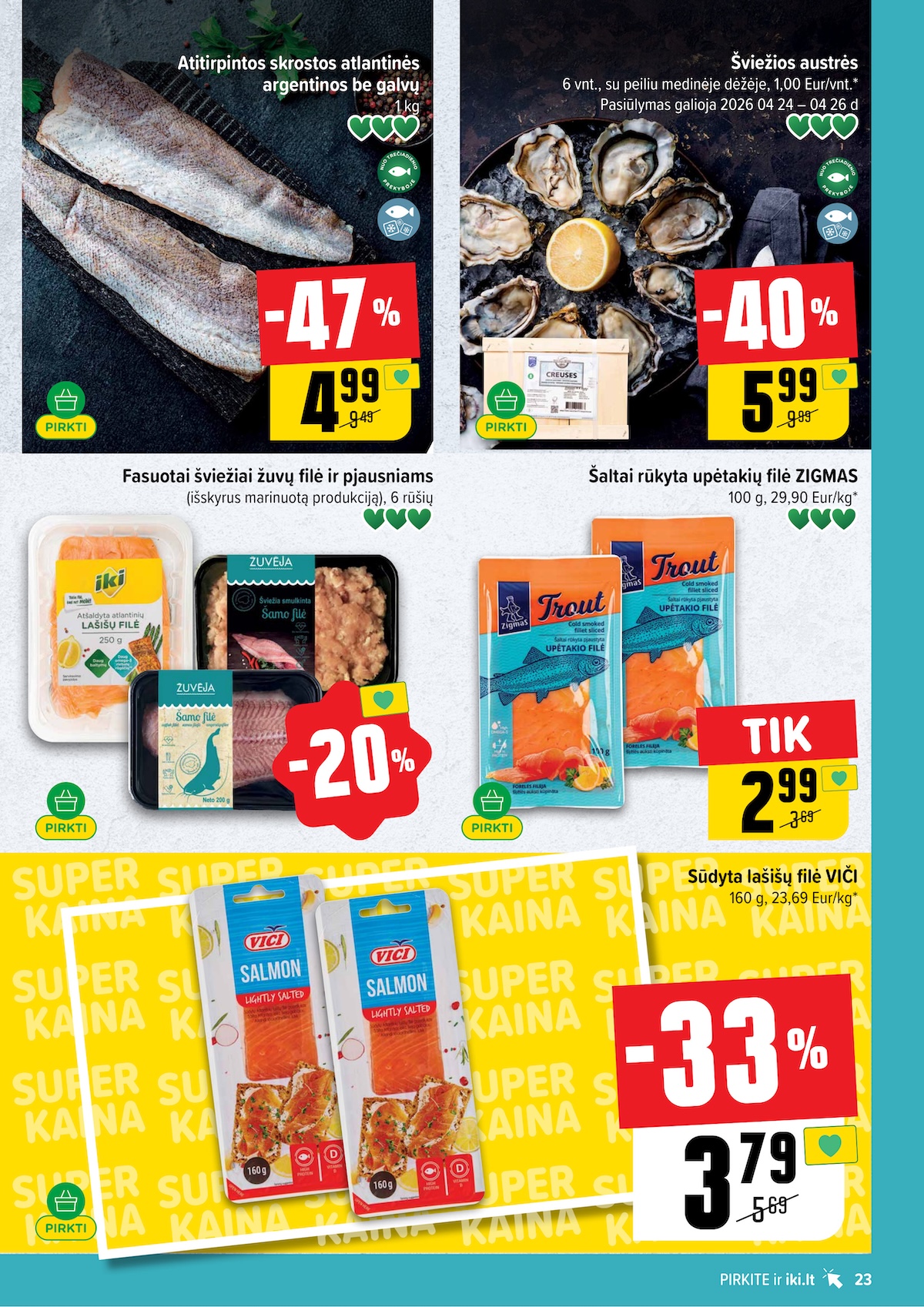 IKI SAVAITĖLĖ akcijų ir nuolaidų leidinys Nr.17 2026.04.20 - 2026.04.26