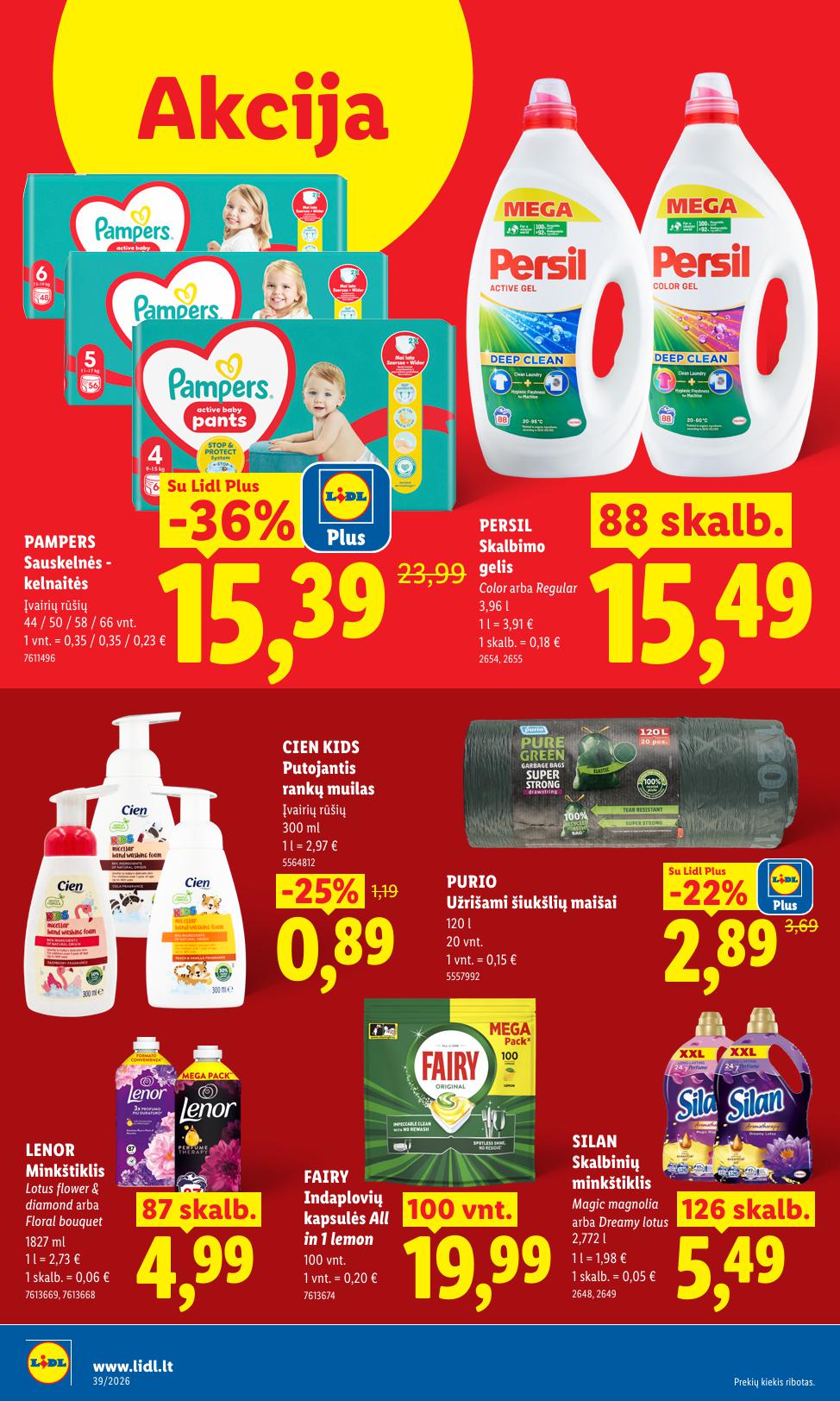 Naujausias LIDL kaininis katalogas 2026.09.21 - 2026.09.27