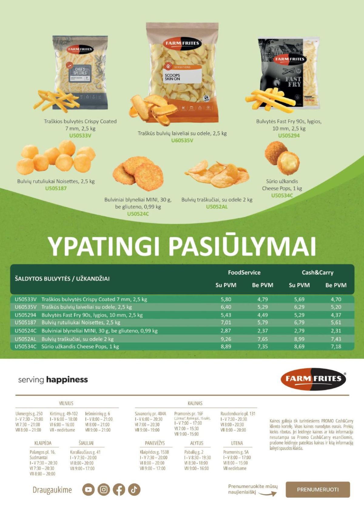 PROMO Cash&Carry leidinys nuo 2026.04.01 iki 2026.04.30