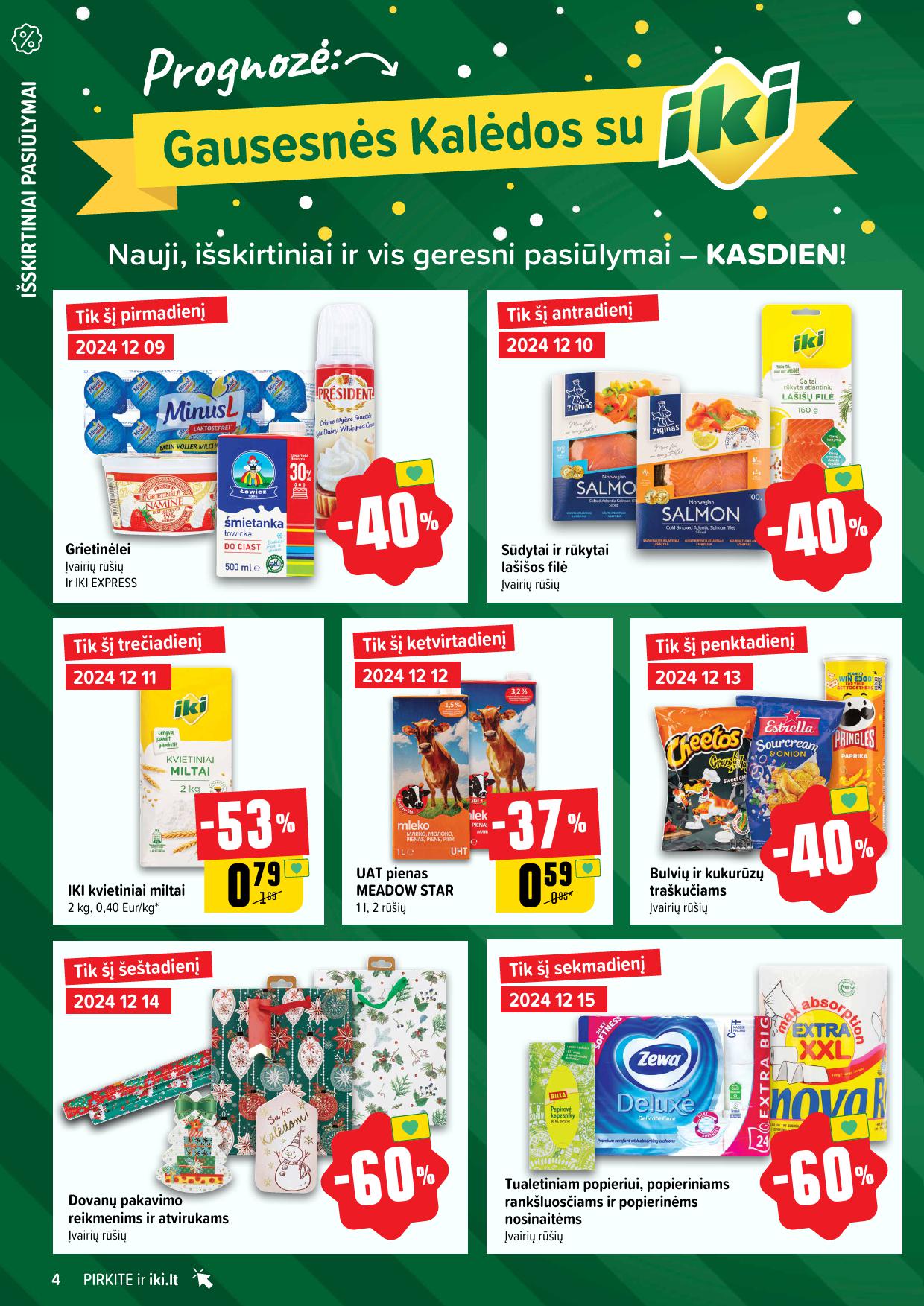 Naujausias IKI kaininis katalogas 2024.12.09 - 2024.12.15