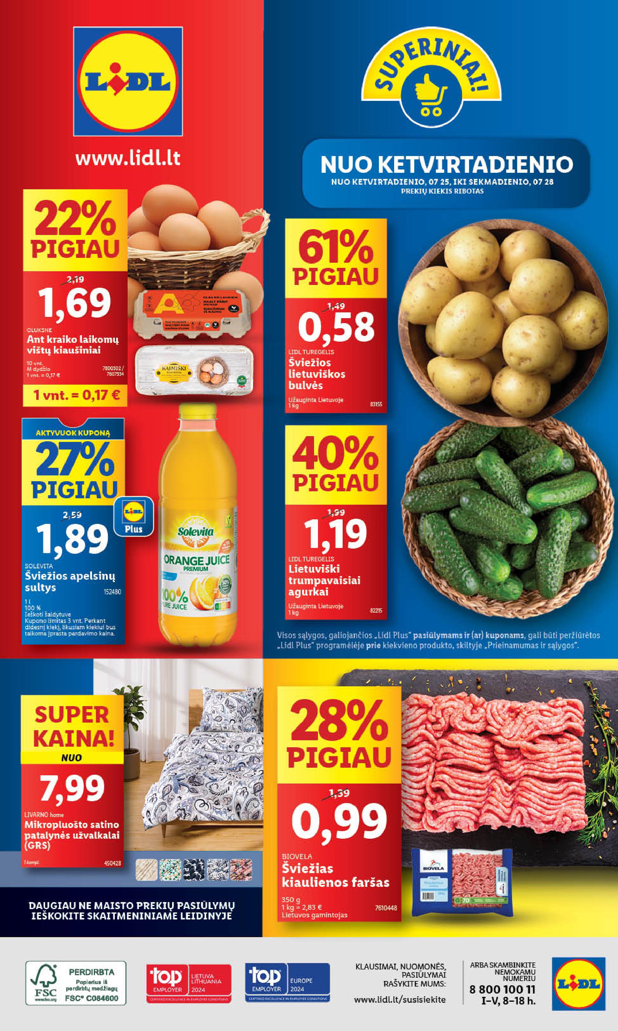 Naujausias LIDL kaininis katalogas 2024.07.22 - 2024.07.28