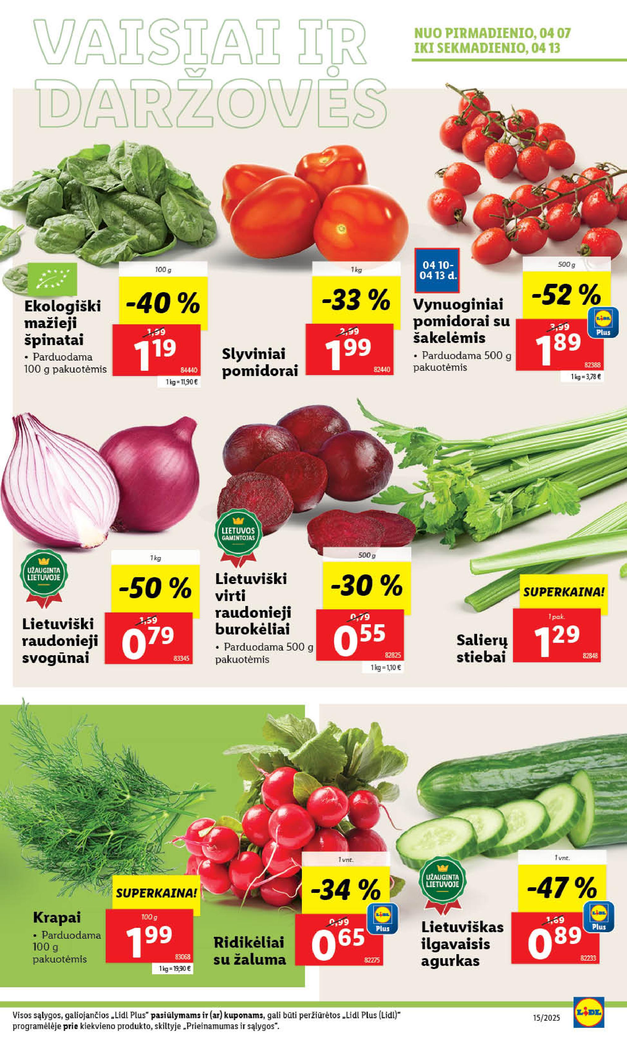 Naujausias LIDL kaininis katalogas 2025.04.07 - 2025.04.13
