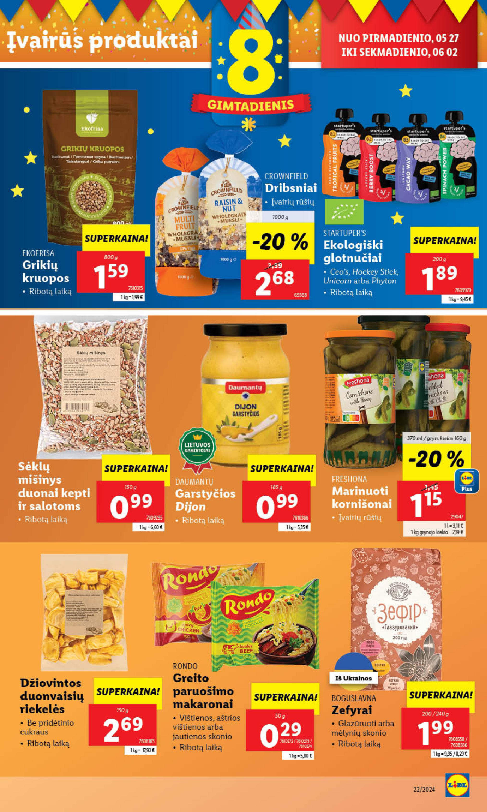 Naujausias LIDL kaininis katalogas 2024.05.27 - 2024.06.02