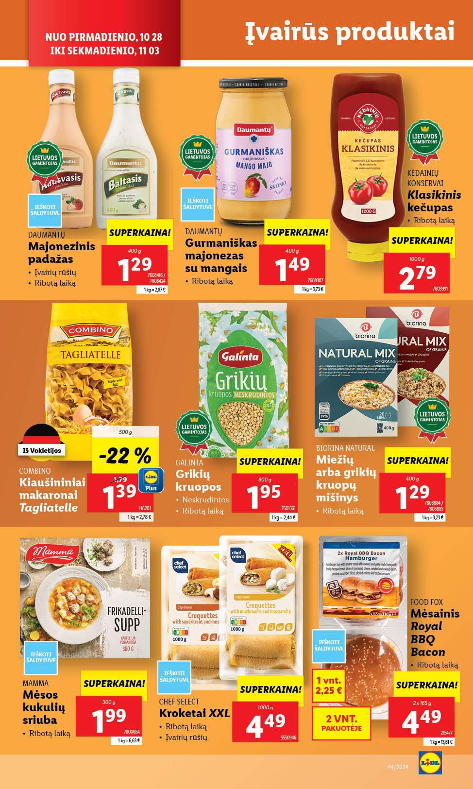 Naujausias LIDL kaininis katalogas 2024.10.28 - 2024.11.03