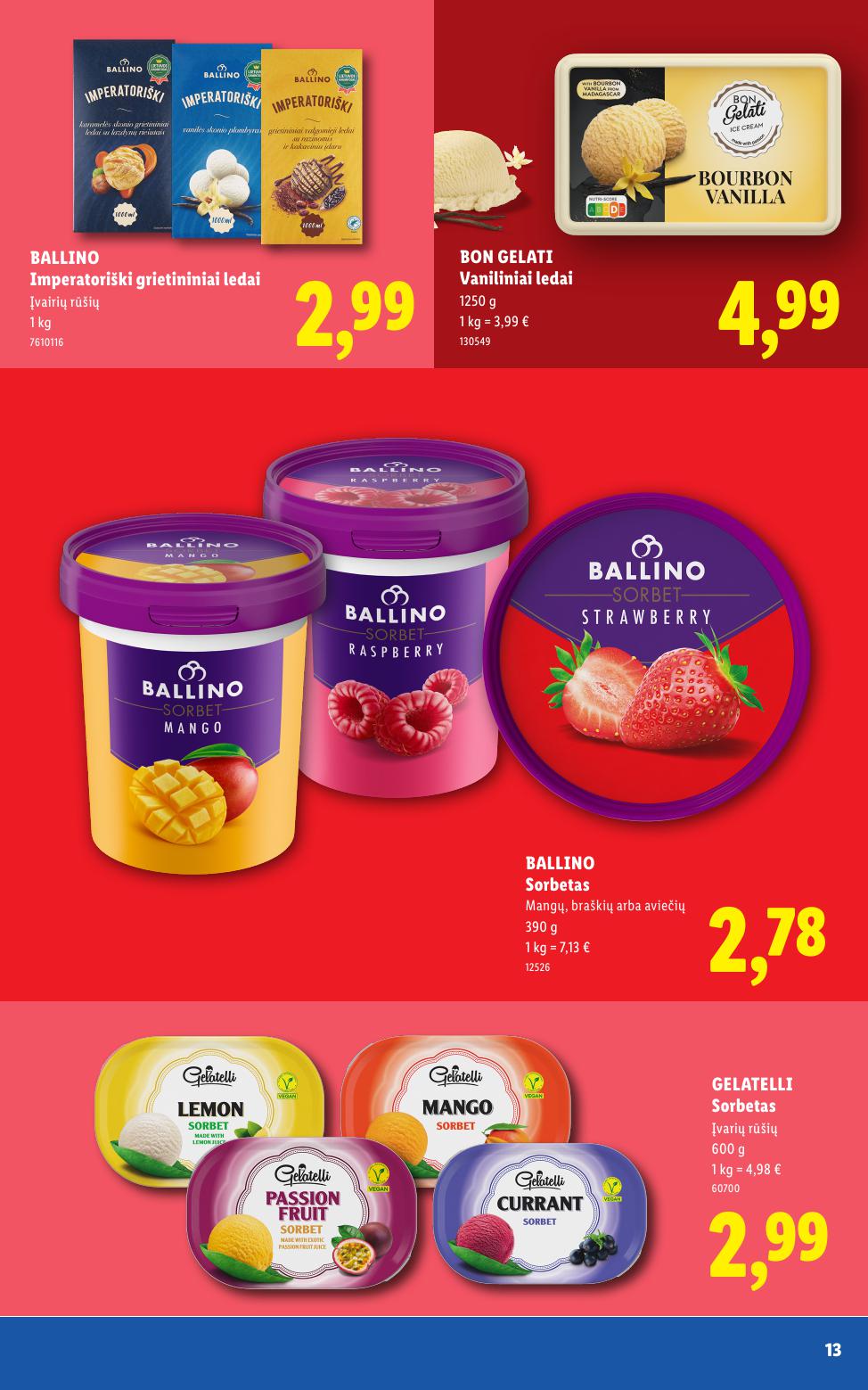 LIDL katalogas "Daugiau ledų, daugiau vasaros"