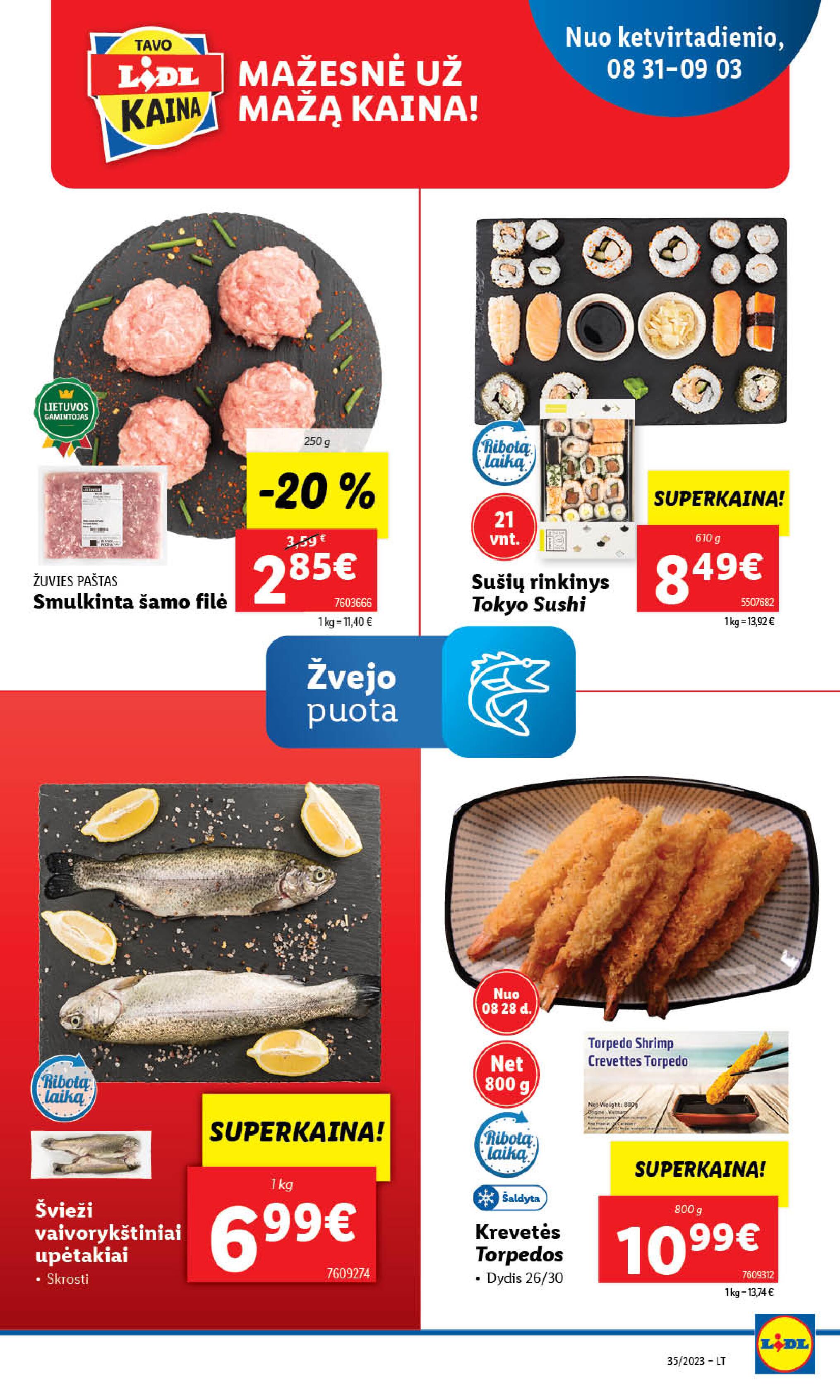 Naujausias LIDL kaininis katalogas 2023.08.28 - 2023.09.03