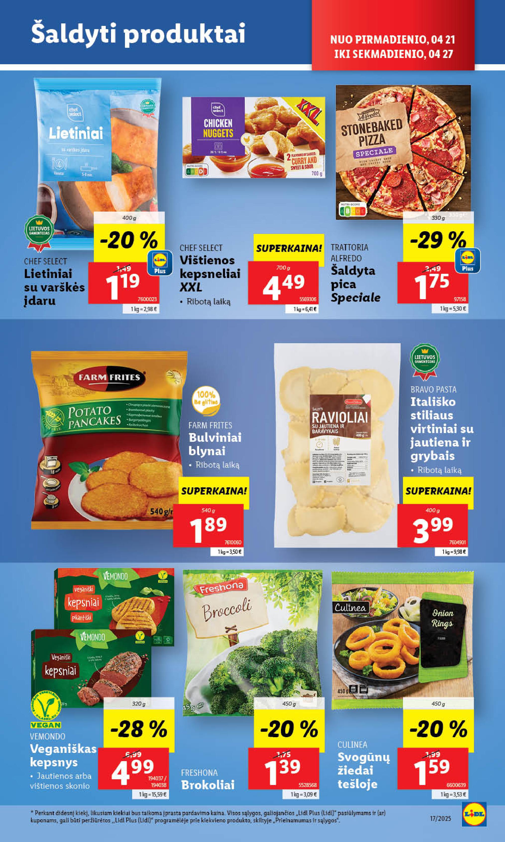 Naujausias LIDL kaininis katalogas 2025.04.21 - 2025.04.27