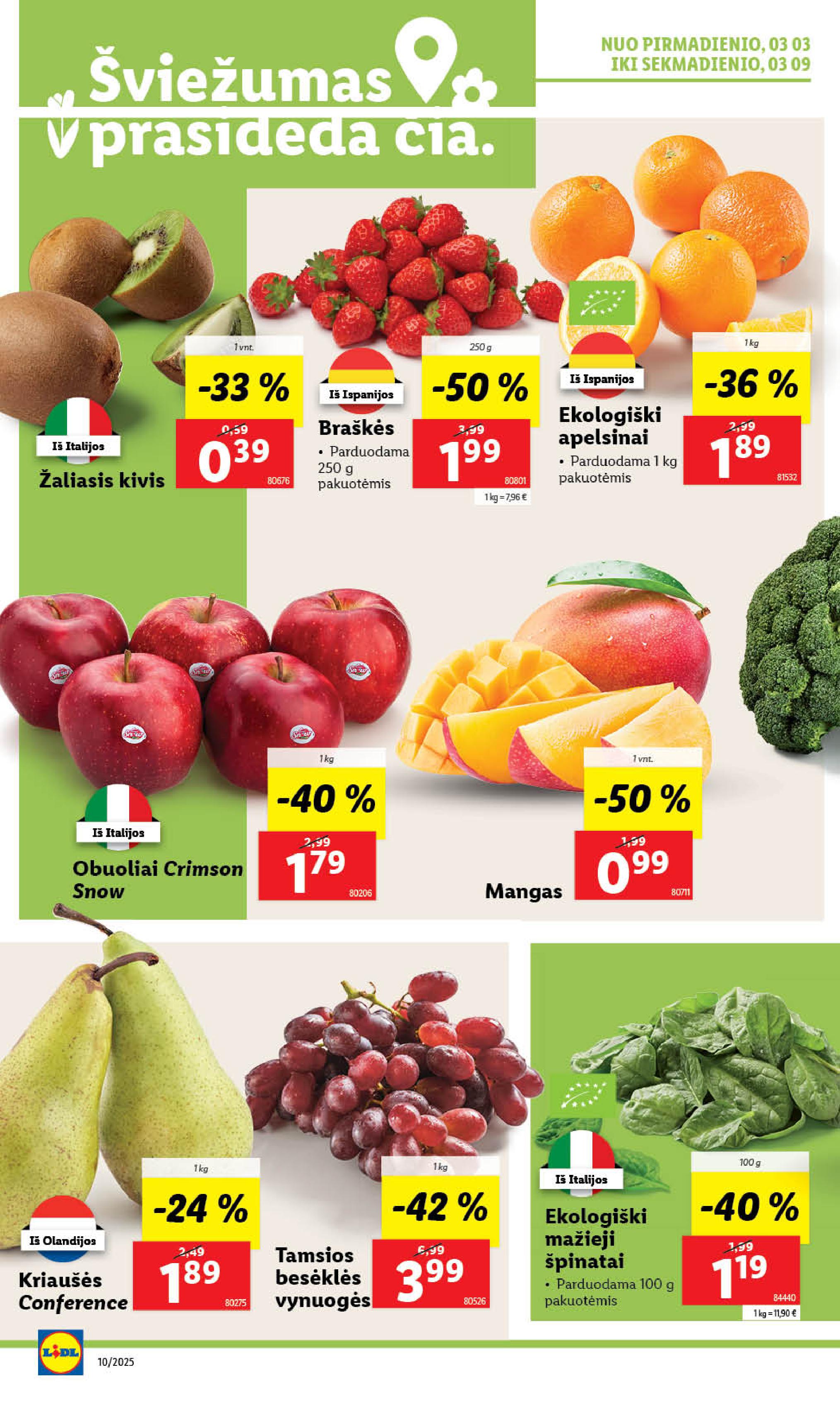 Naujausias LIDL kaininis katalogas 2025.03.03 - 2025.03.09