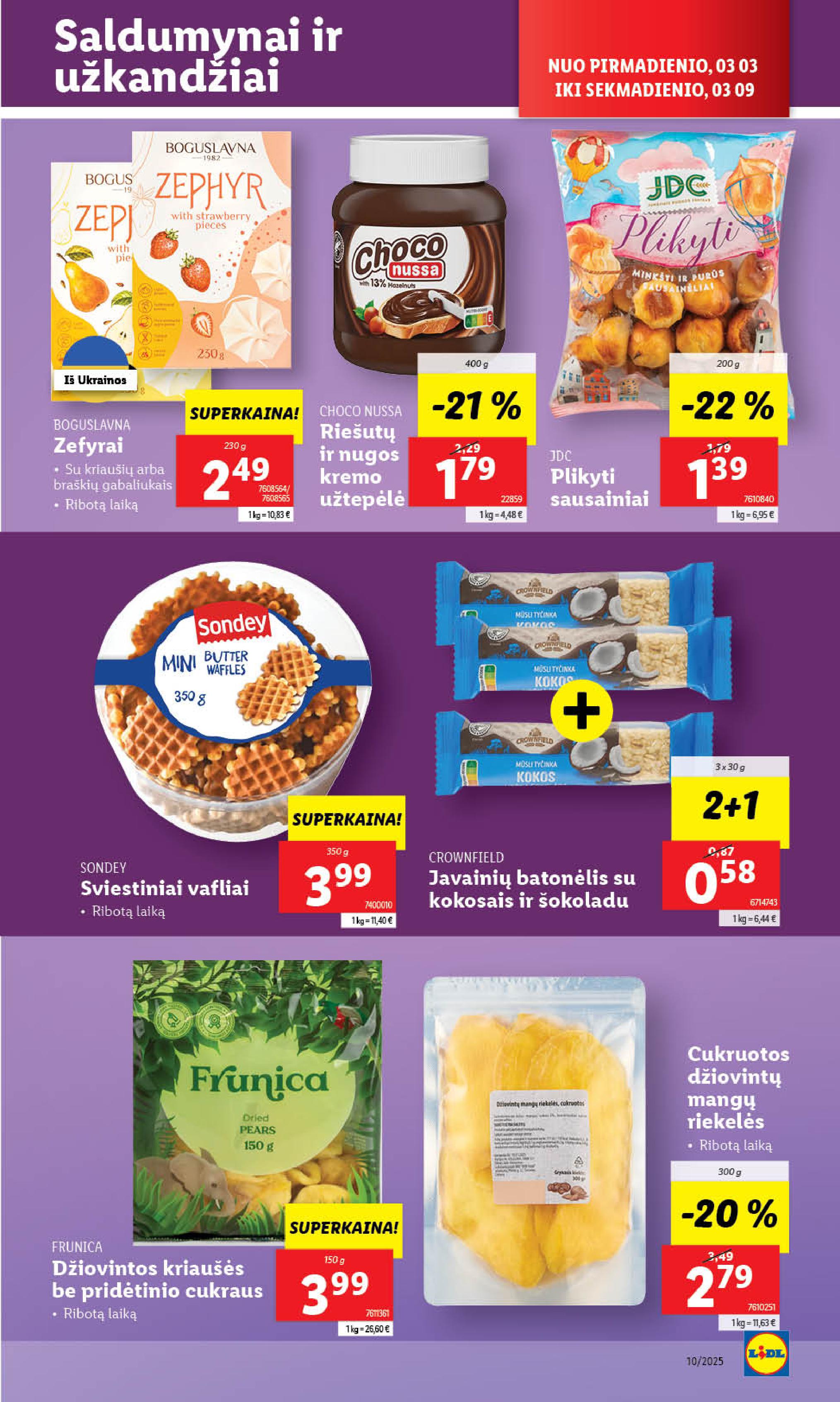 Naujausias LIDL kaininis katalogas 2025.03.03 - 2025.03.09