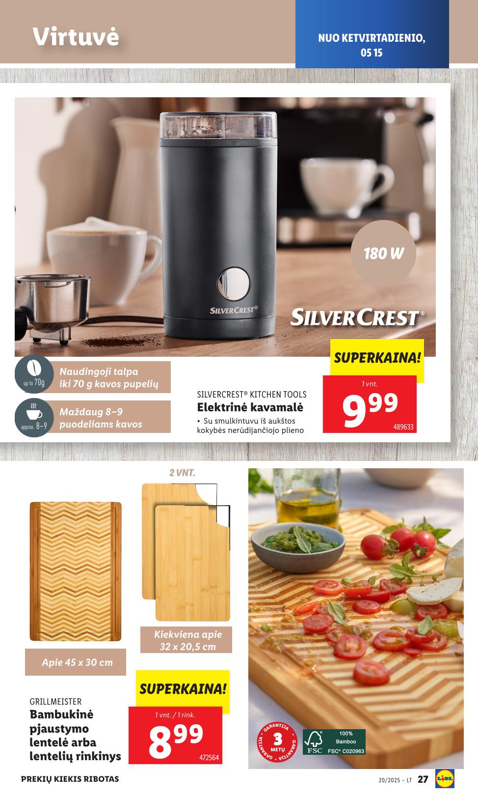 LIDL ne maisto prekių leidinys 2025.05.12 - 2025.05.18