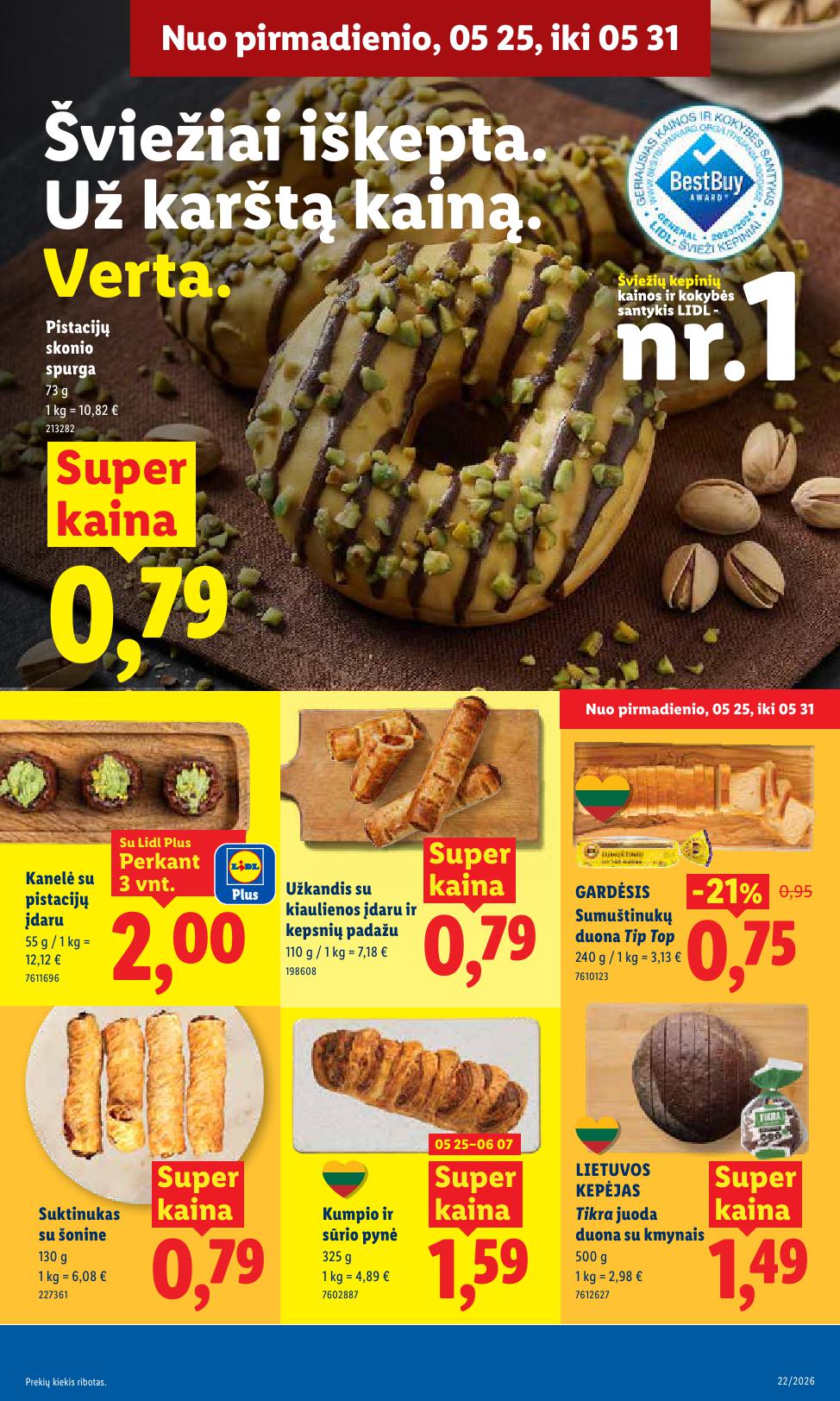 Naujausias LIDL kaininis katalogas 2026.05.25 - 2026.05.31