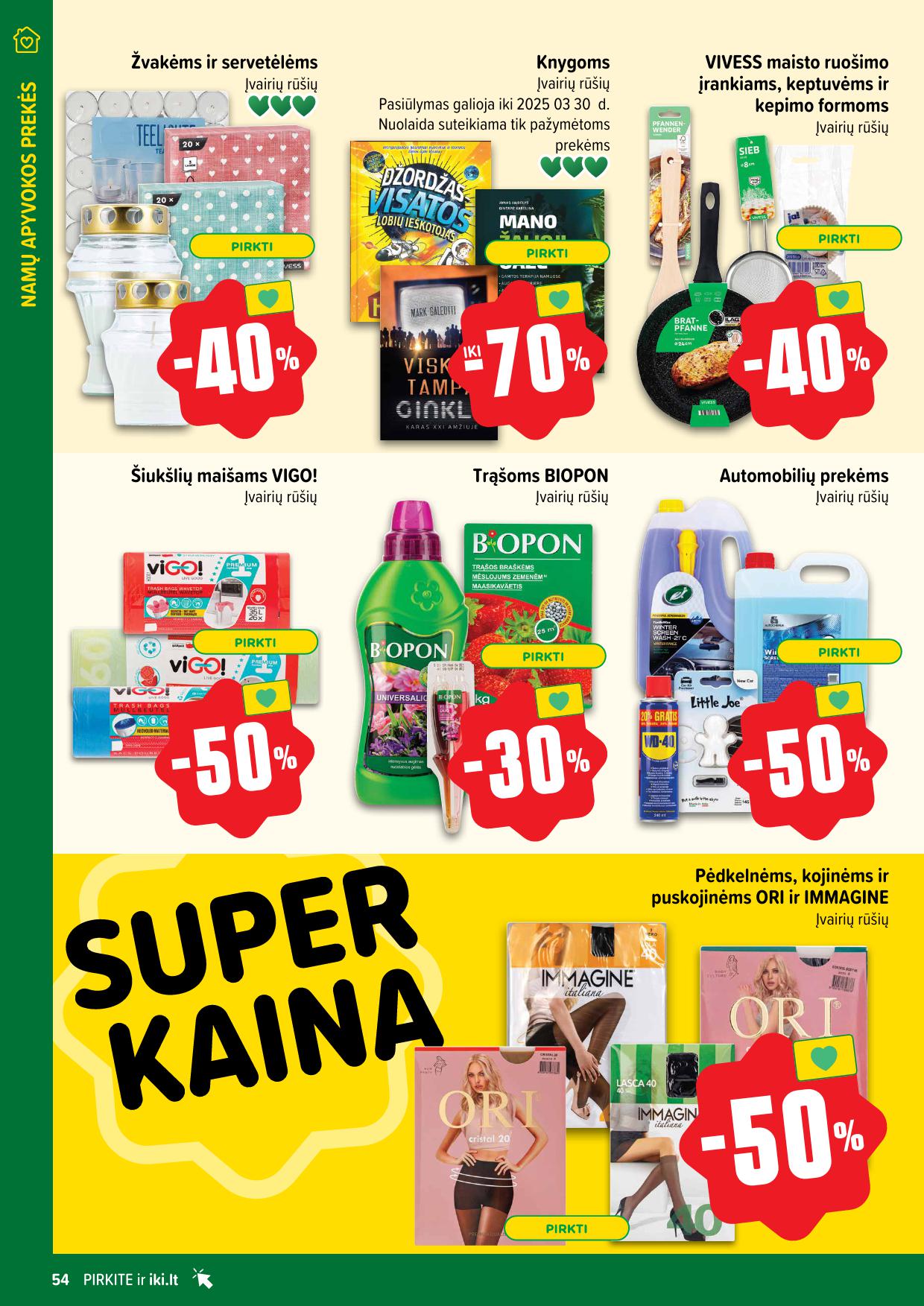 Naujausias IKI kaininis katalogas 2025.03.03 - 2025.03.09