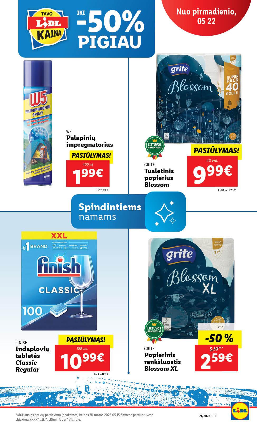 Naujausias LIDL kaininis katalogas 2023.05.22 - 2023.05.28