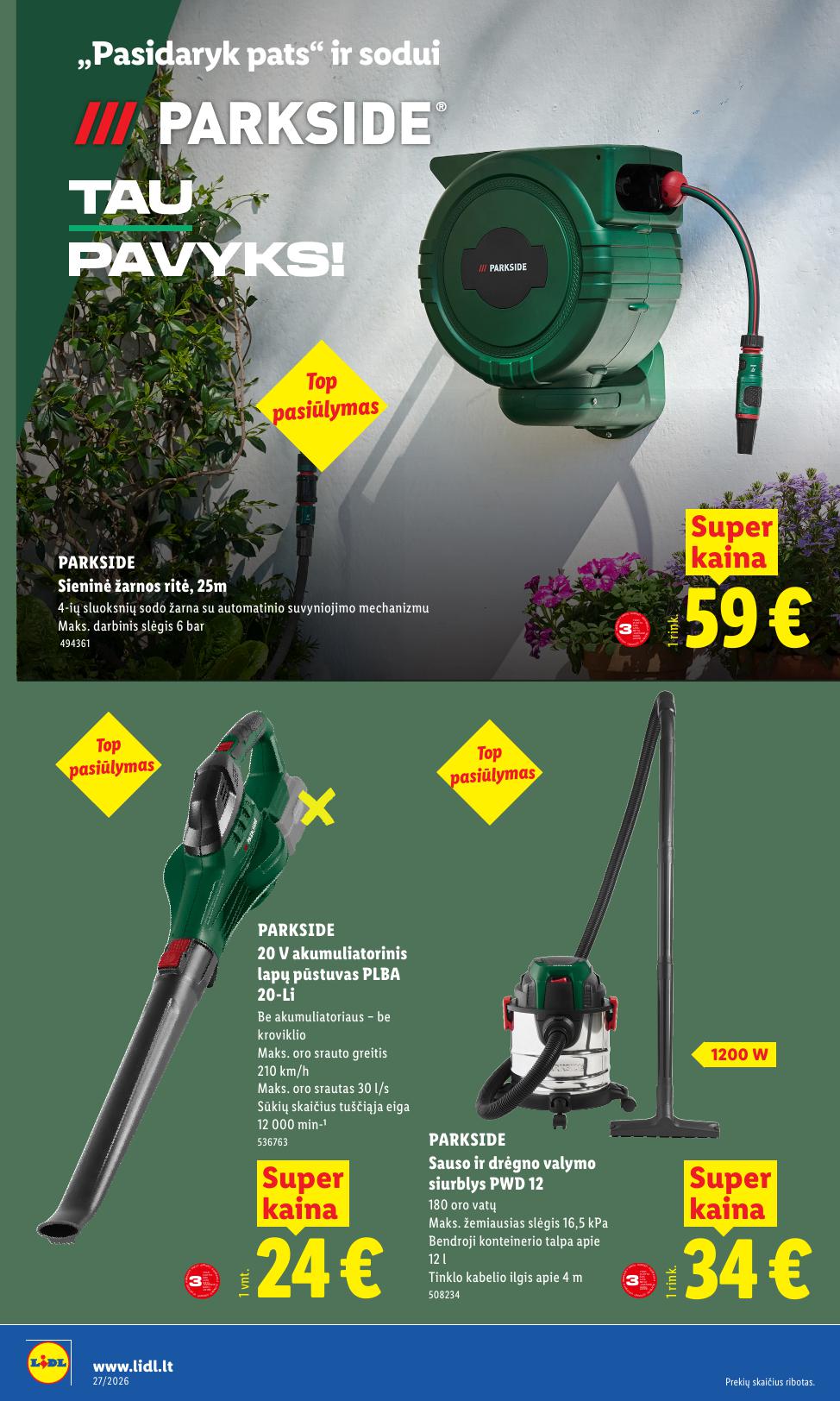 LIDL ne maisto prekių leidinys 2026.06.29 - 2026.07.05