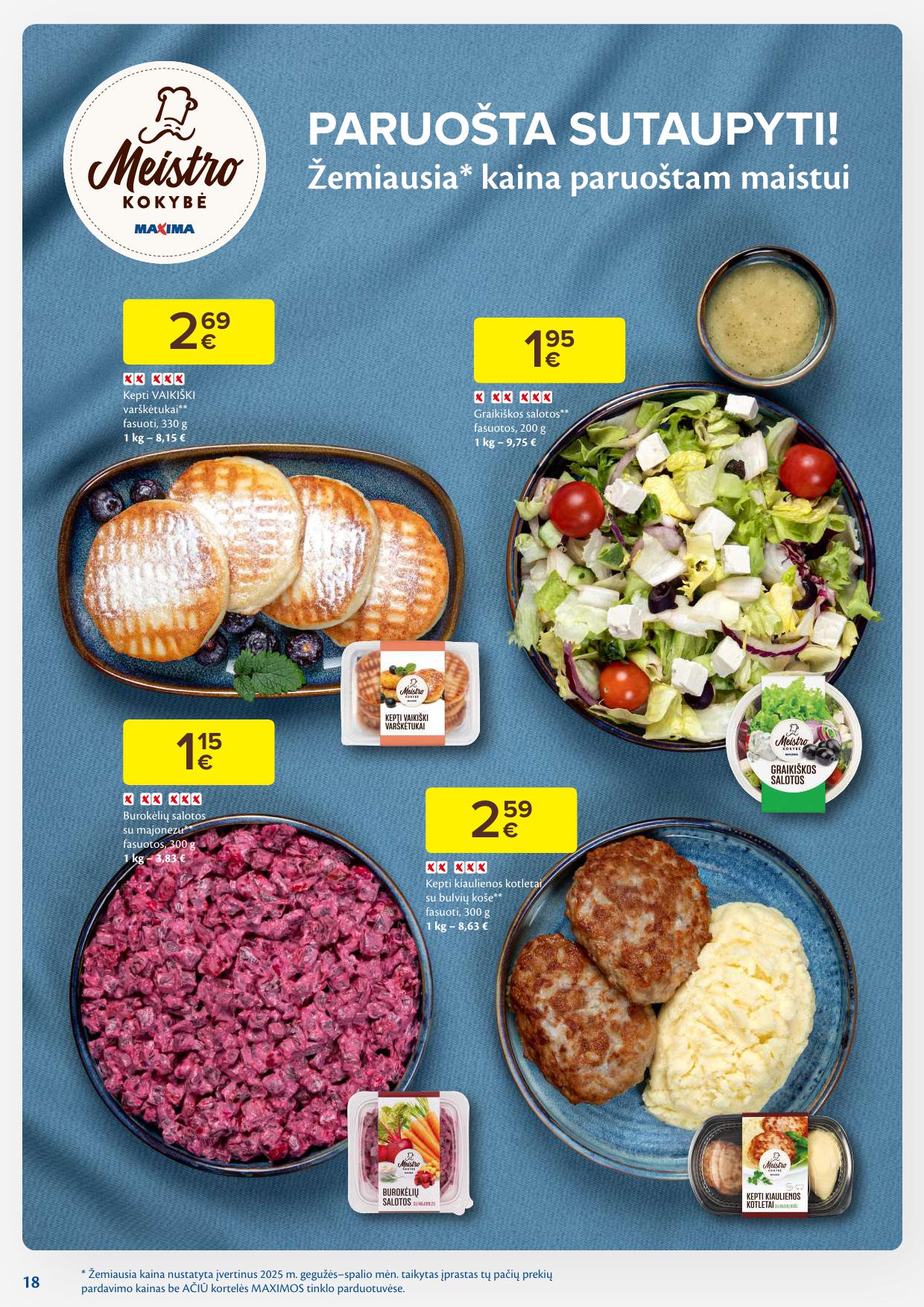 Naujausias MAXIMA kaininis katalogas 2026.01.13 - 2026.01.19