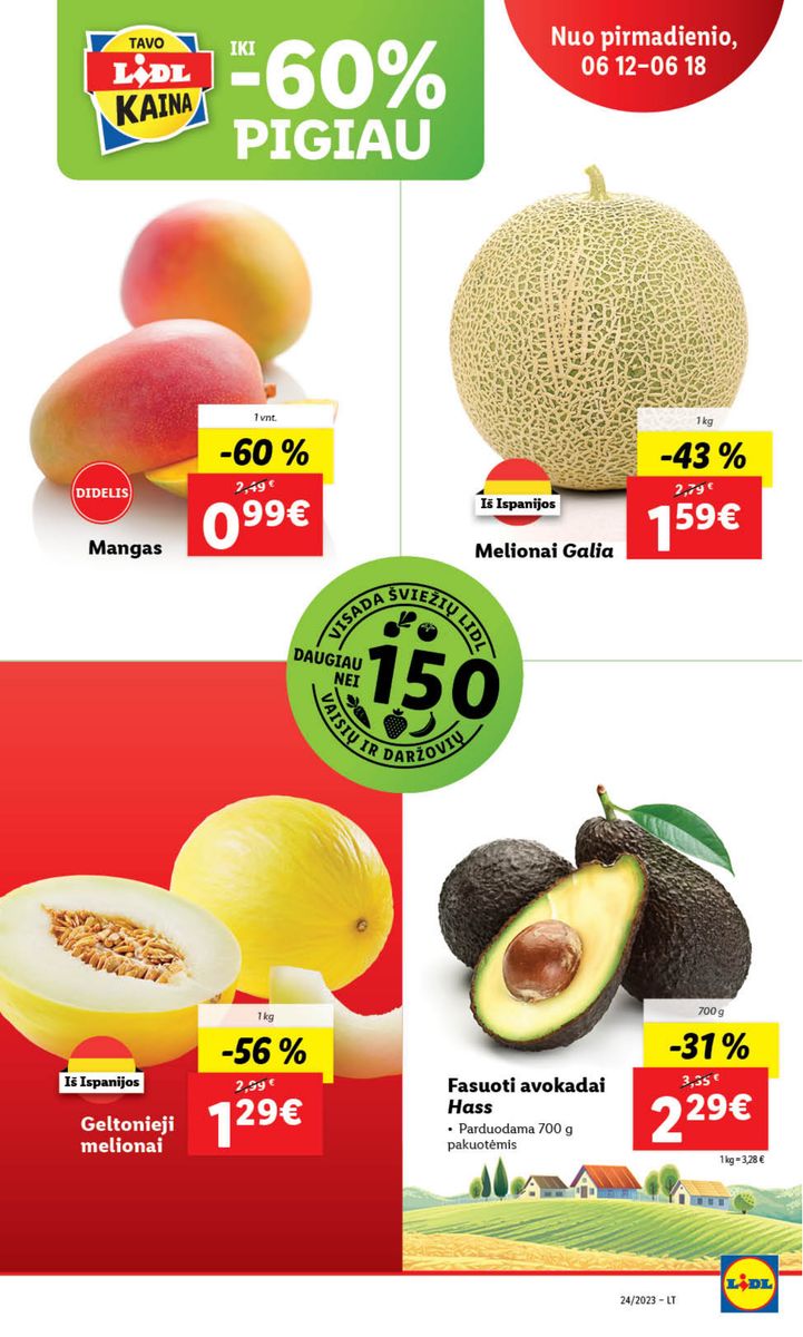 Naujausias LIDL kaininis katalogas 2023.06.12 - 2023.06.18