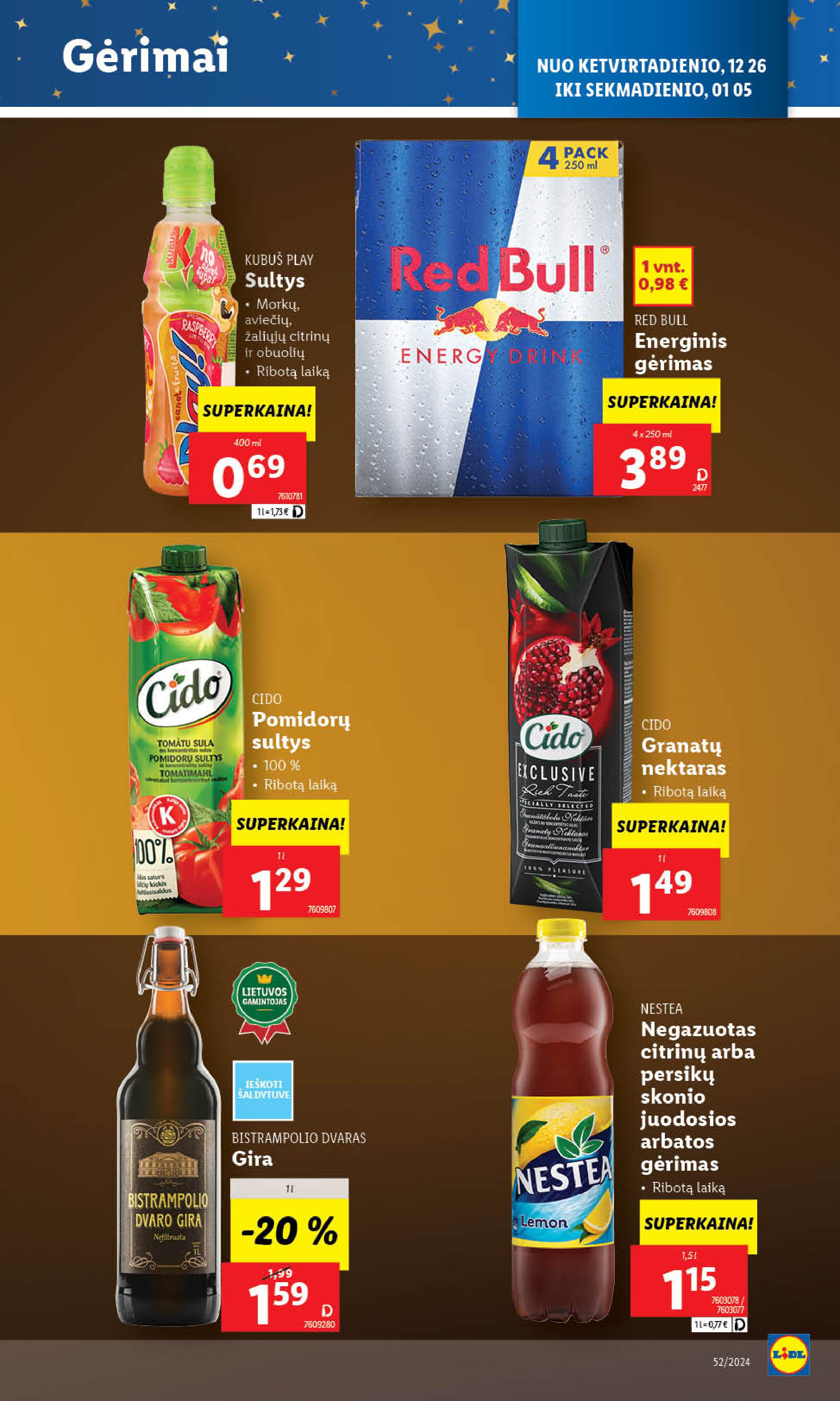 Naujausias LIDL kaininis katalogas 2024.12.26 - 2024.12.31