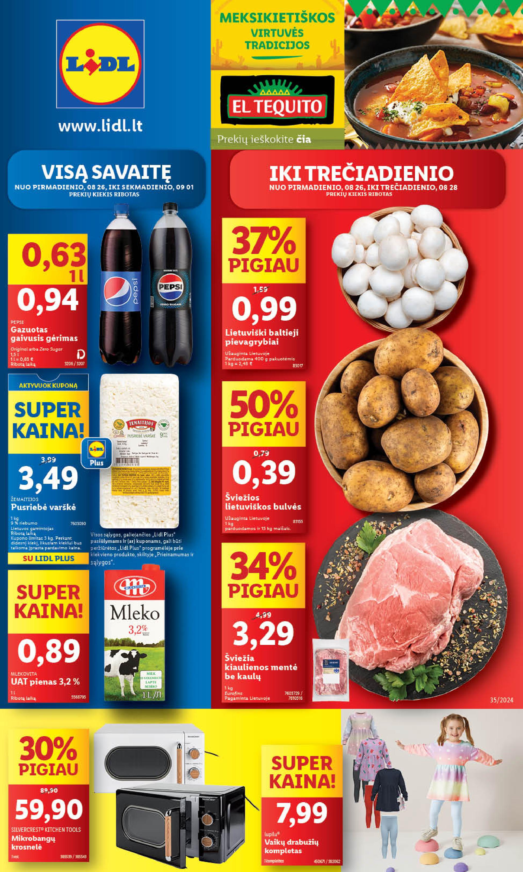Naujausias LIDL kaininis katalogas 2024.08.26 - 2024.09.01