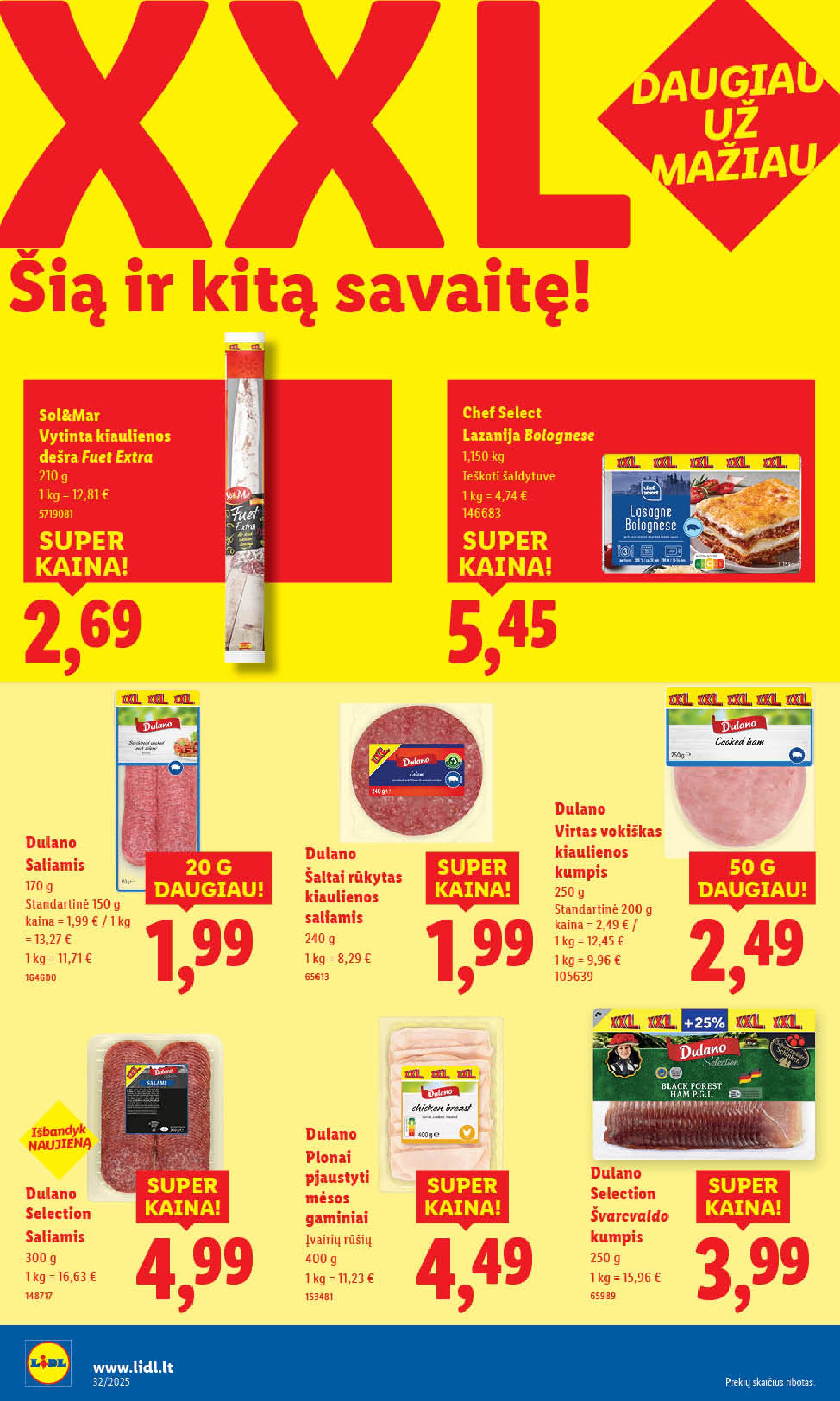 Naujausias LIDL kaininis katalogas 2025.08.04 - 2025.08.10