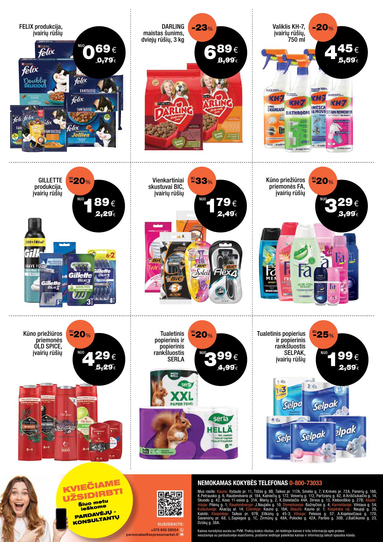 EXPRESS MARKET akcijų ir nuolaidų leidinys nuo 2026.10.25 iki 2026.11.14